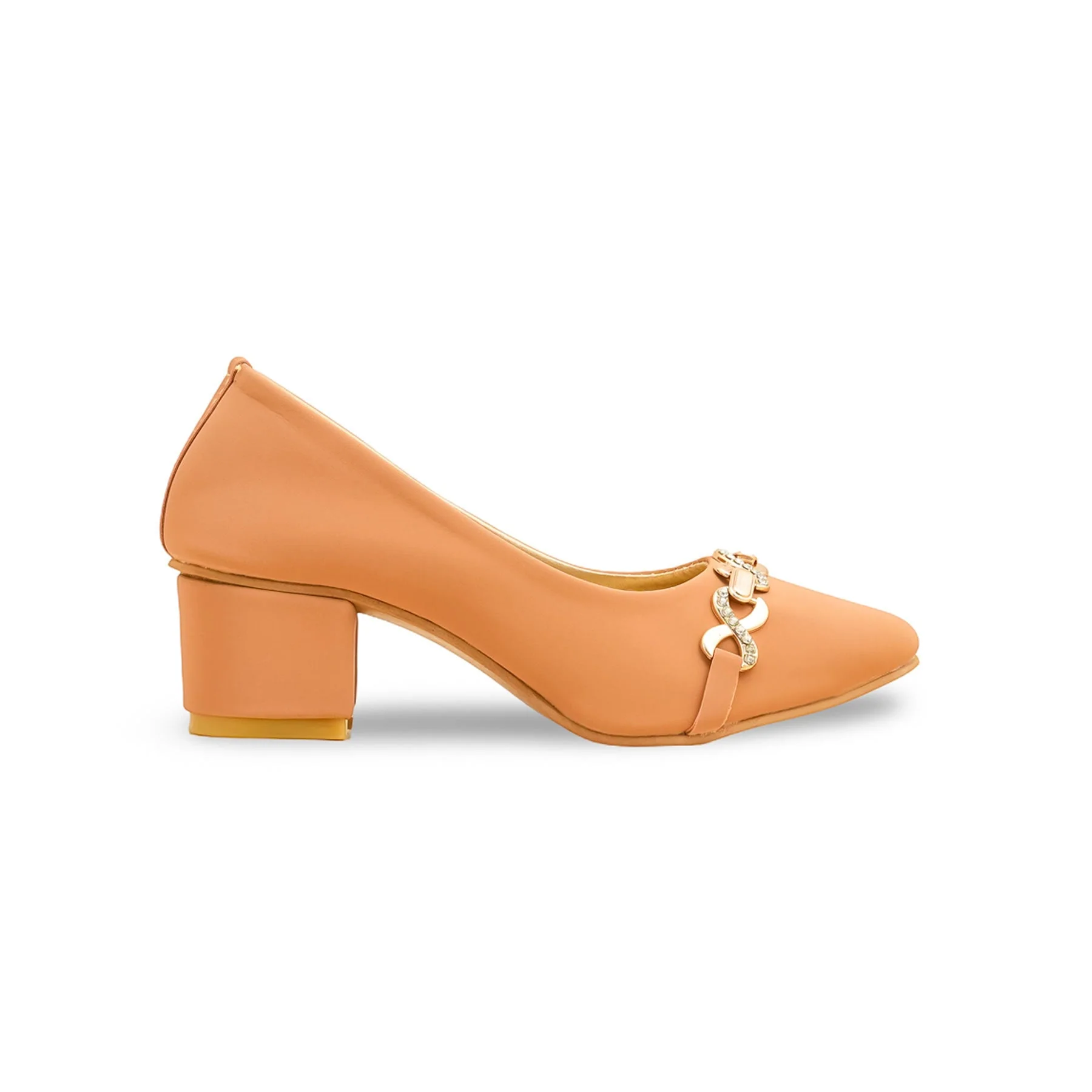 Girls Beige Formal Pumps KD2490 - Image 2