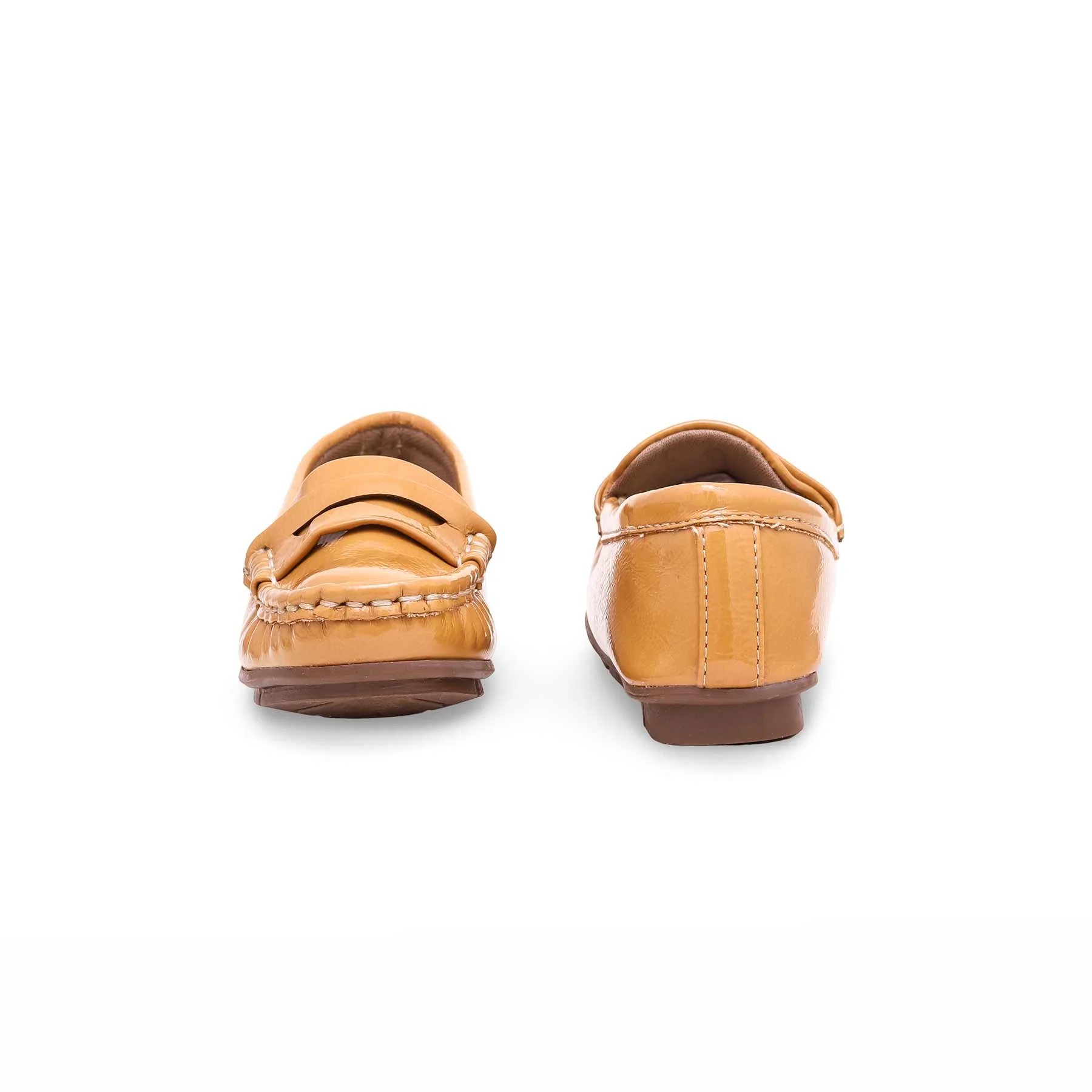 Girls Beige Formal Moccasin KD2296 - Image 4