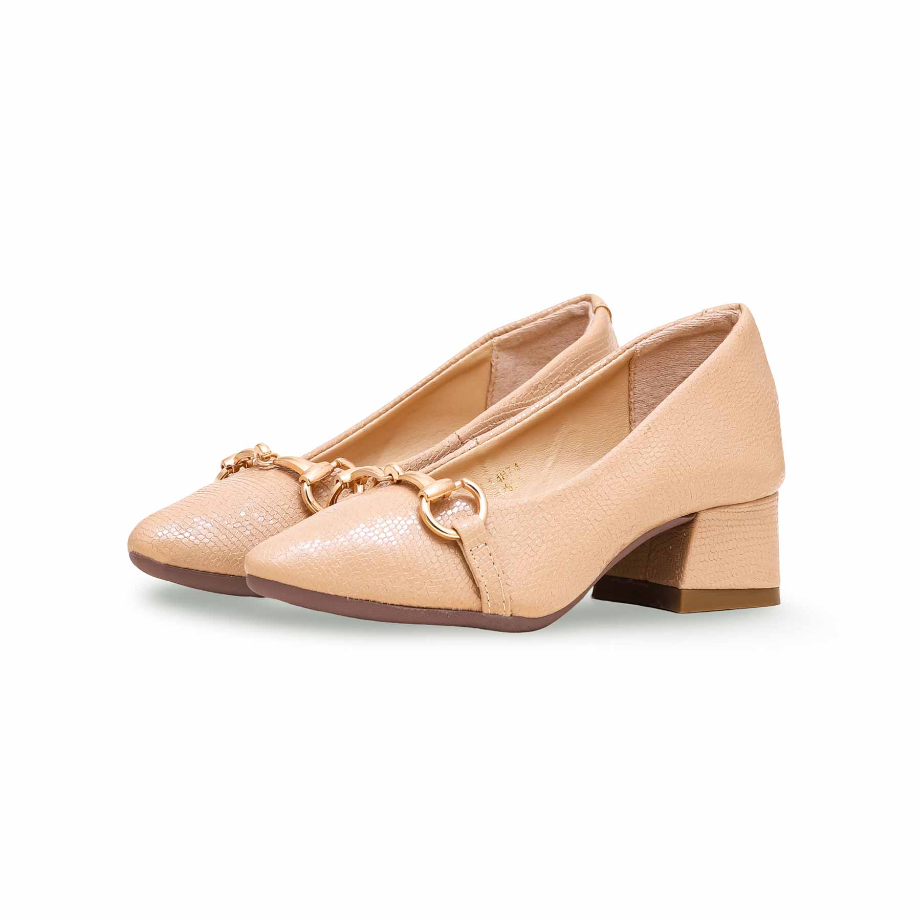 Girls Beige Formal Pumps KD0921 - Image 3