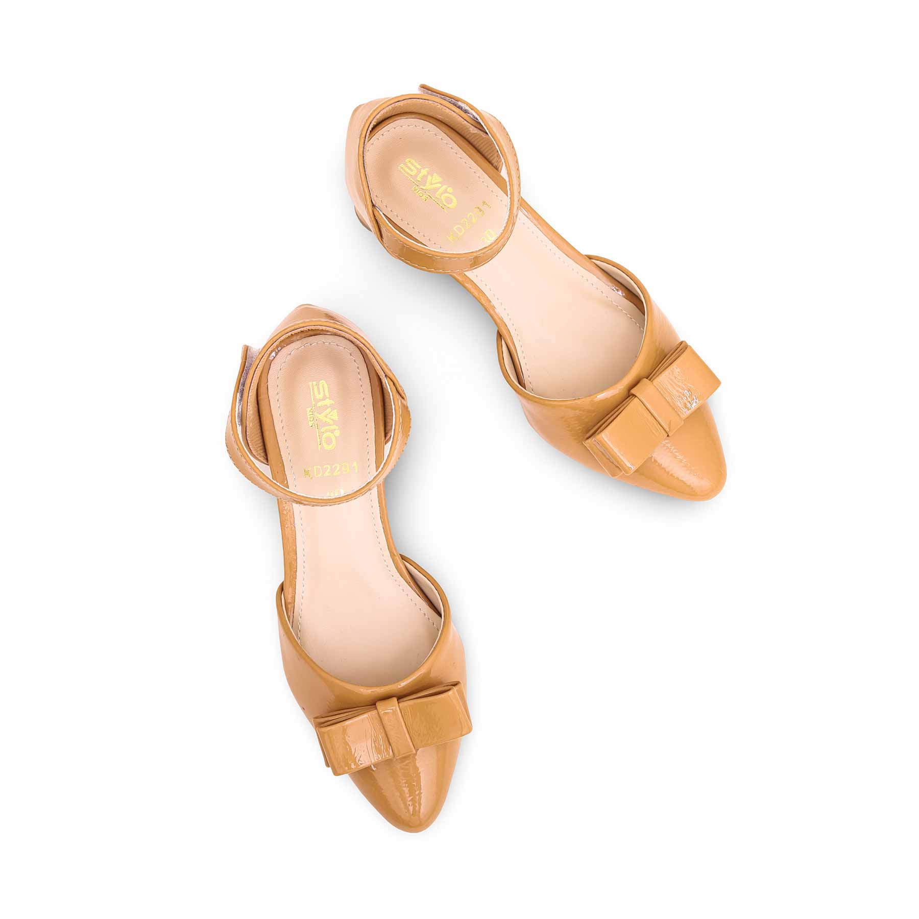 Girls Beige Formal Pumps KD2291 - Image 4
