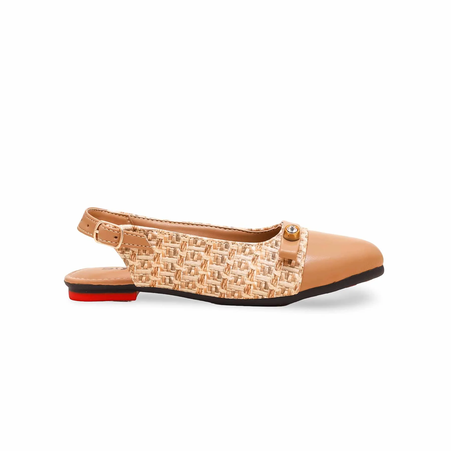Girls Beige Formal Pumps KD2339 - Image 2