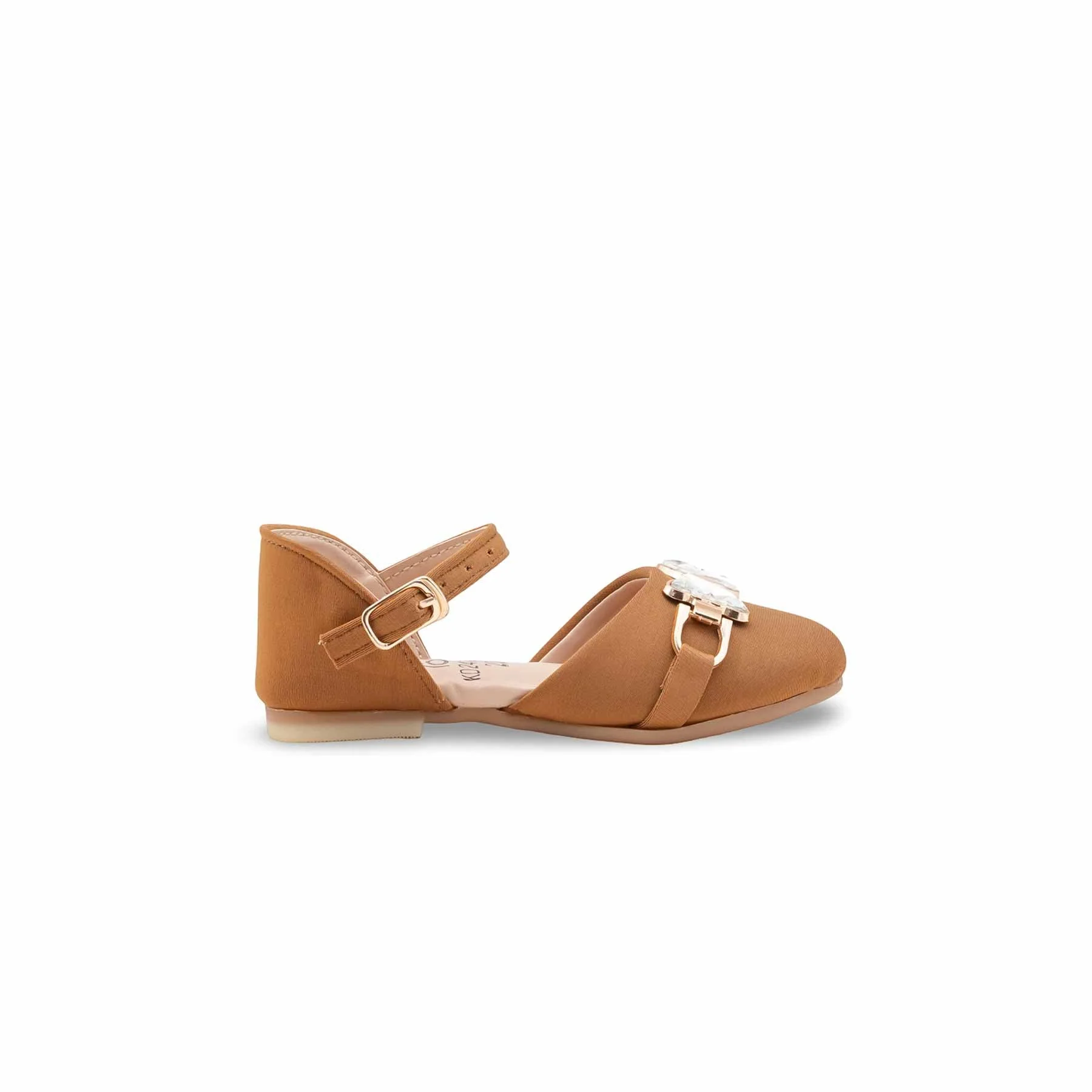 Girls Beige Formal Pumps KD2476 - Image 2