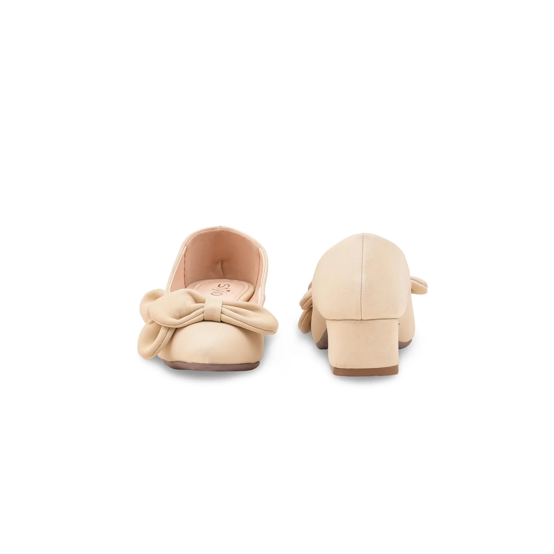 Girls Beige Formal Pumps KD2614 - Image 4