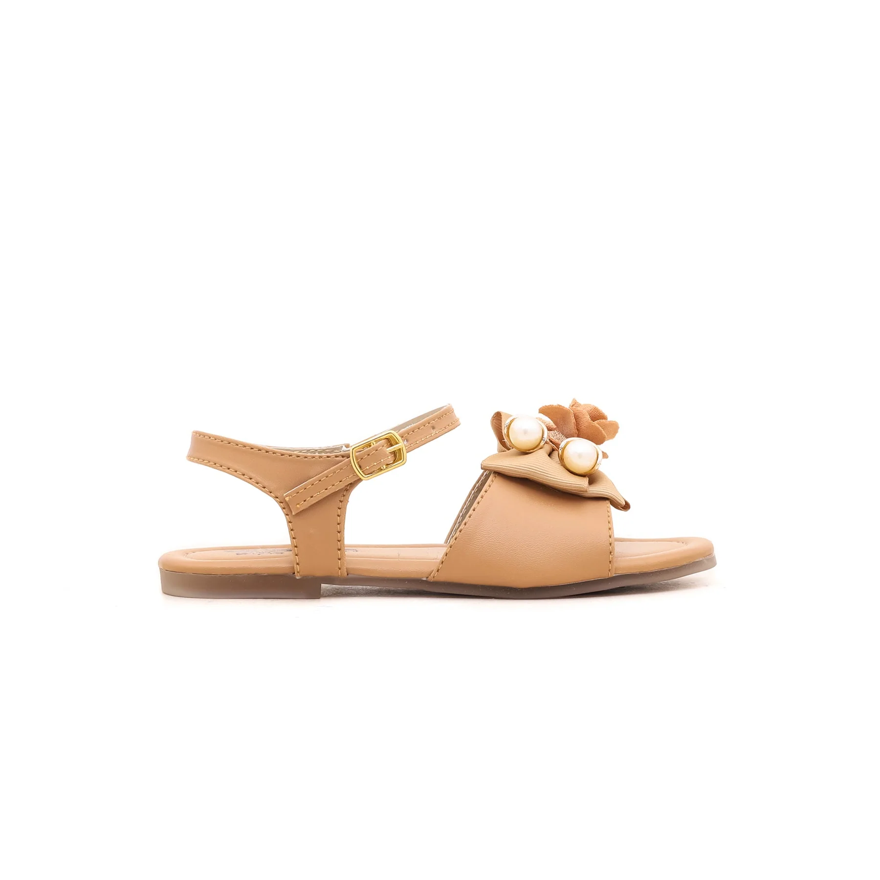 Girls Beige Formal Sandal KD7509 - Image 2
