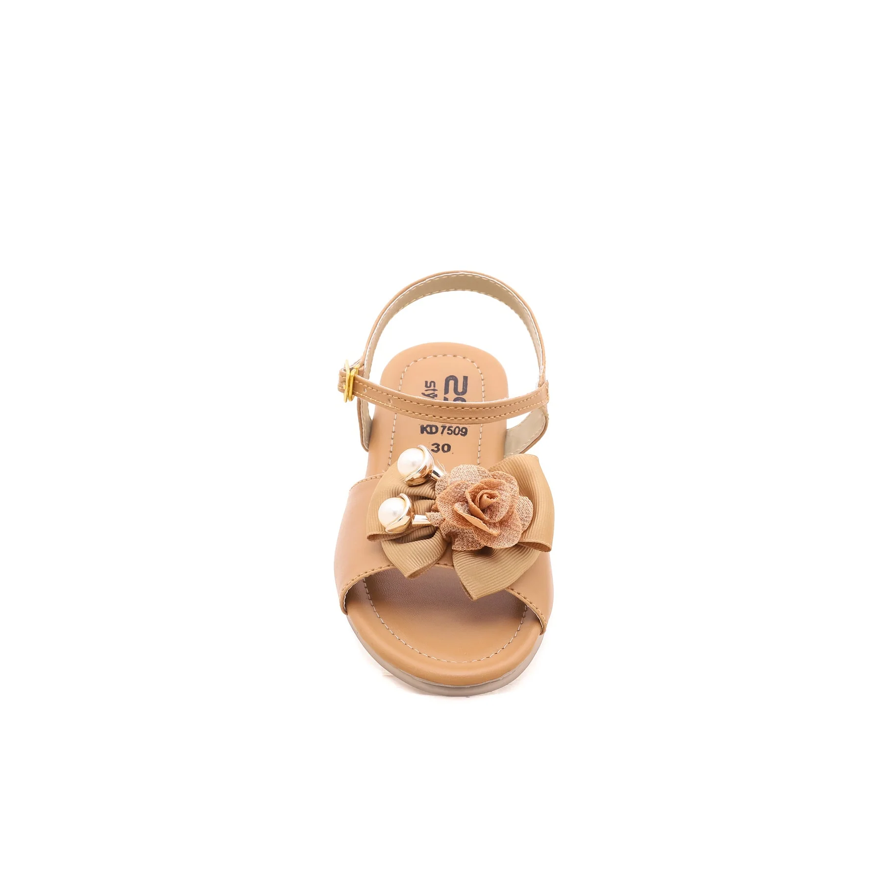 Girls Beige Formal Sandal KD7509 - Image 3