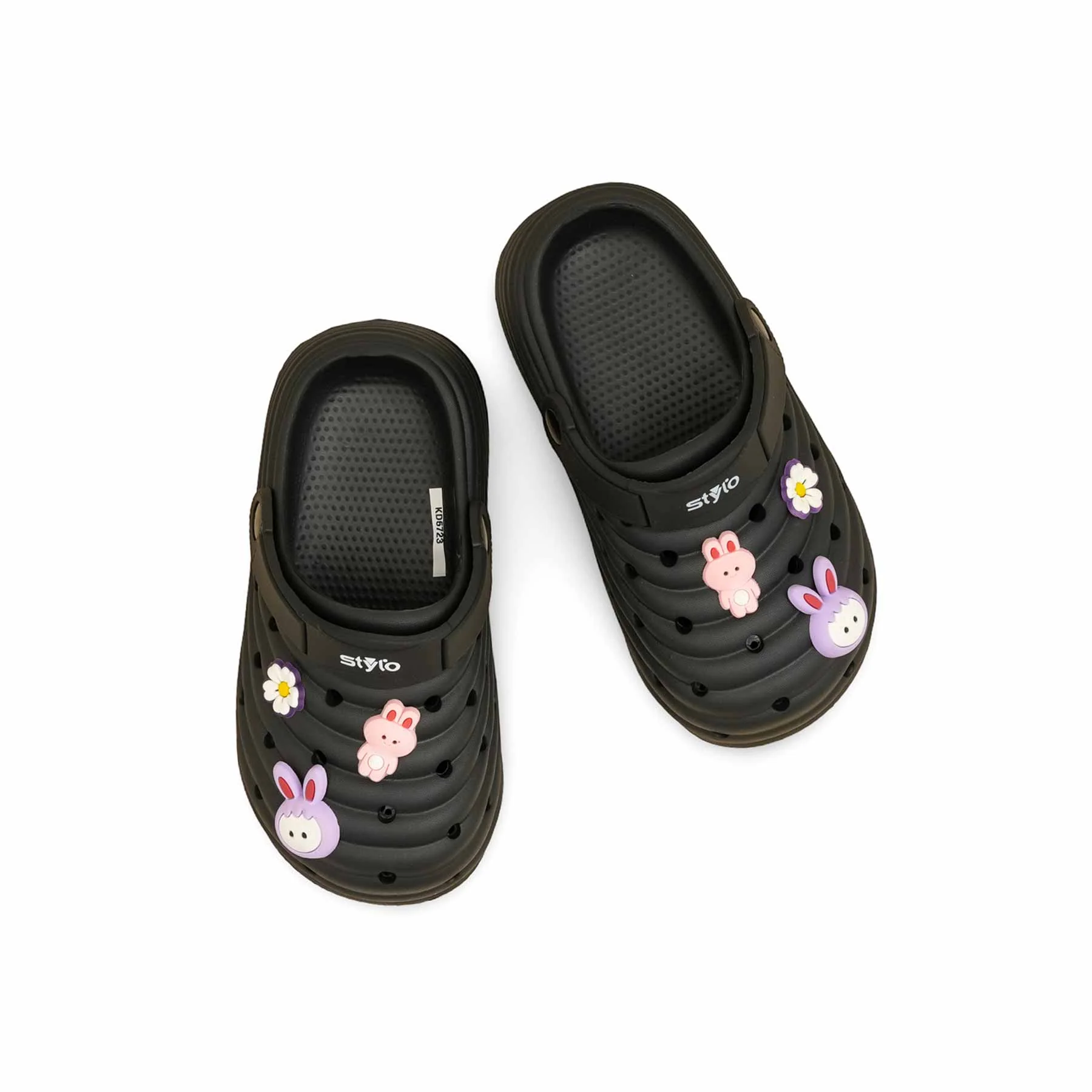 Girls Black Casual Flip Flop KD5723 - Image 5