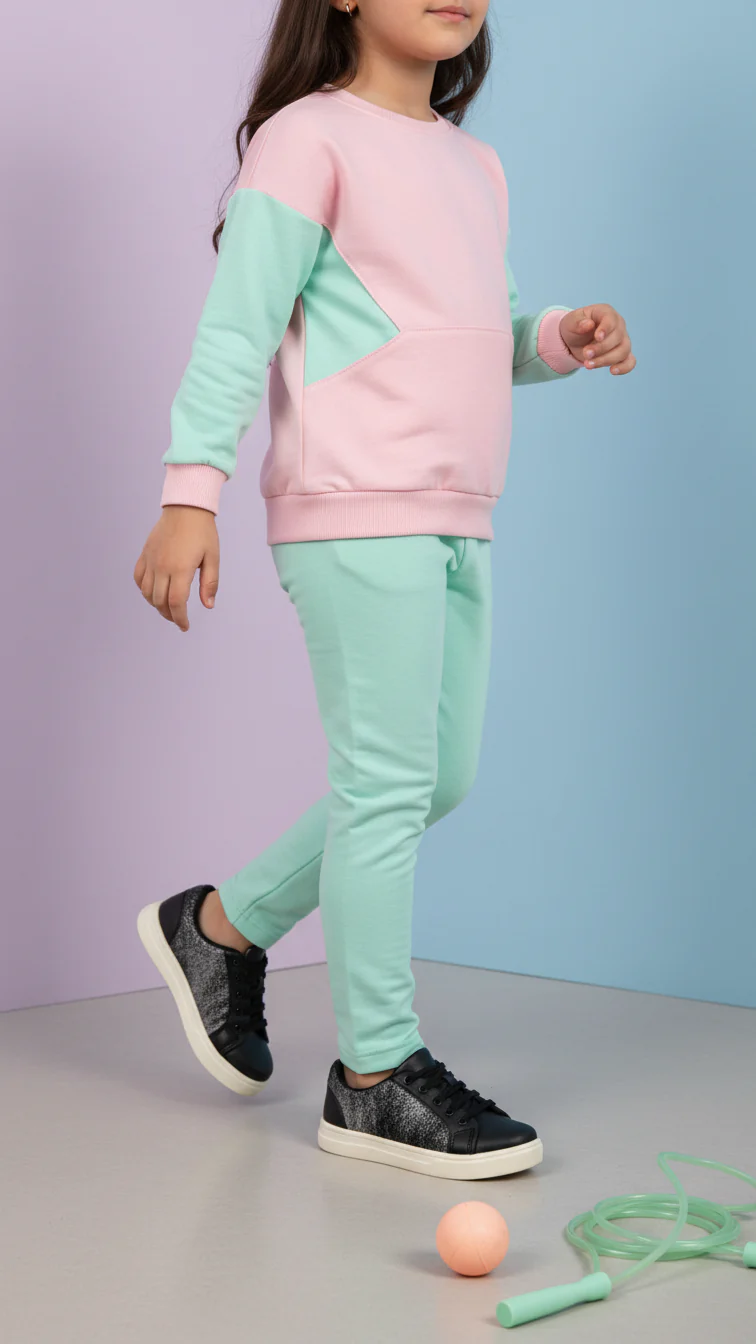 Girls Black Casual Jogger KD1997