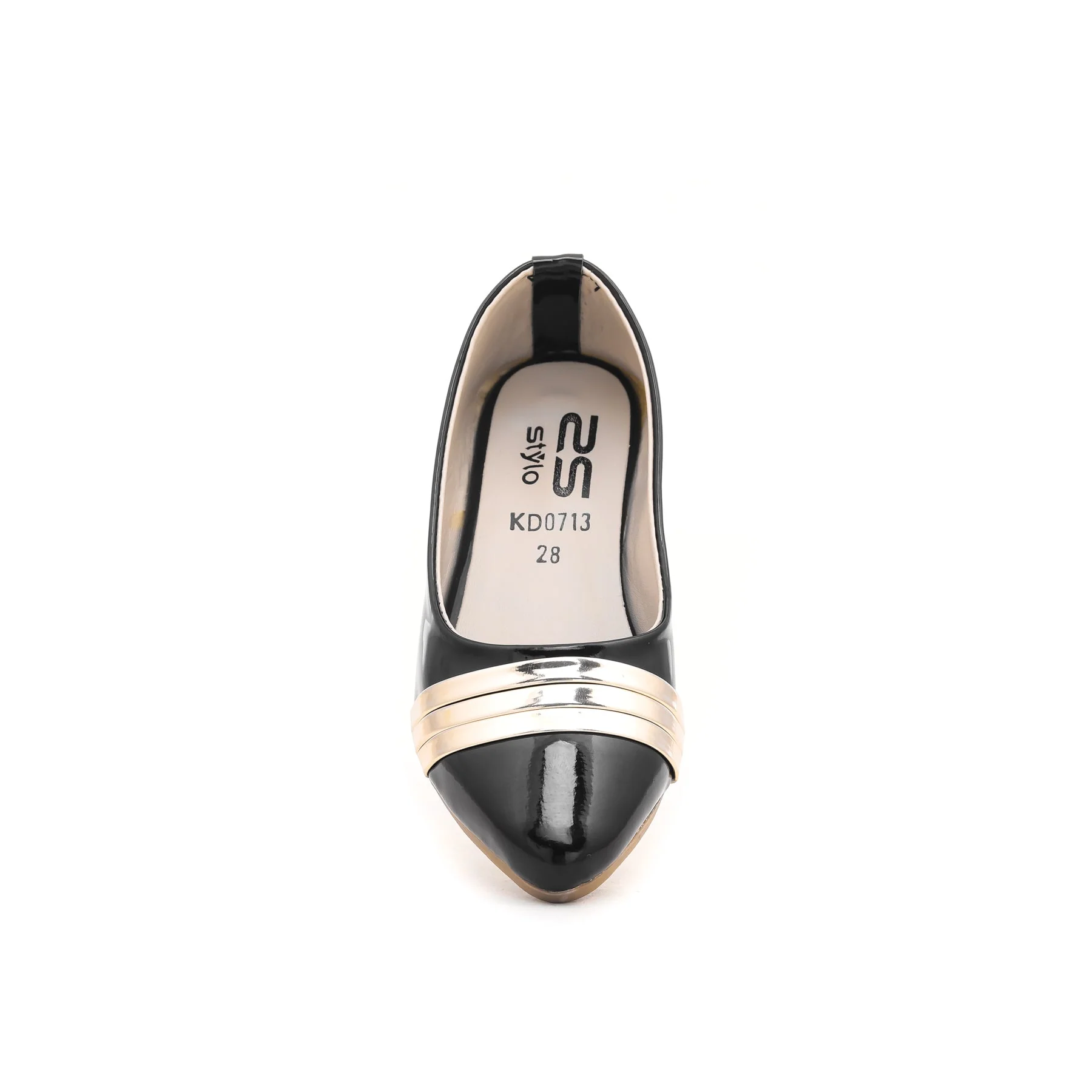 Girls Black Casual Pumps KD0713 - Image 3