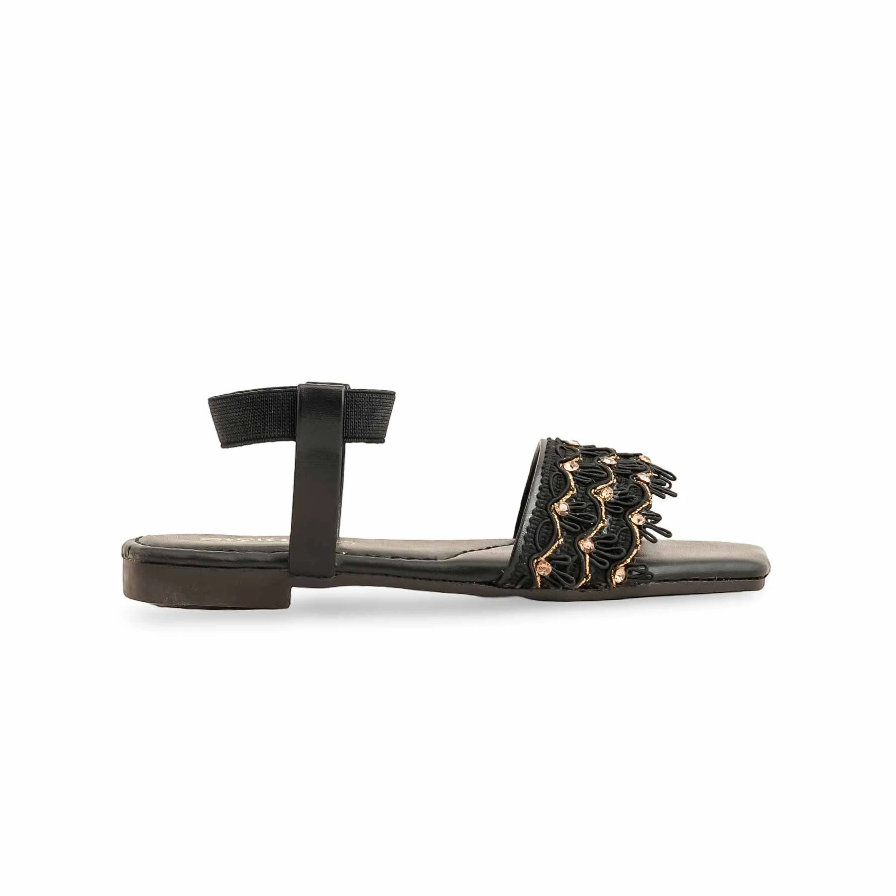 Girls Black Casual Sandal KD9876 - Image 2