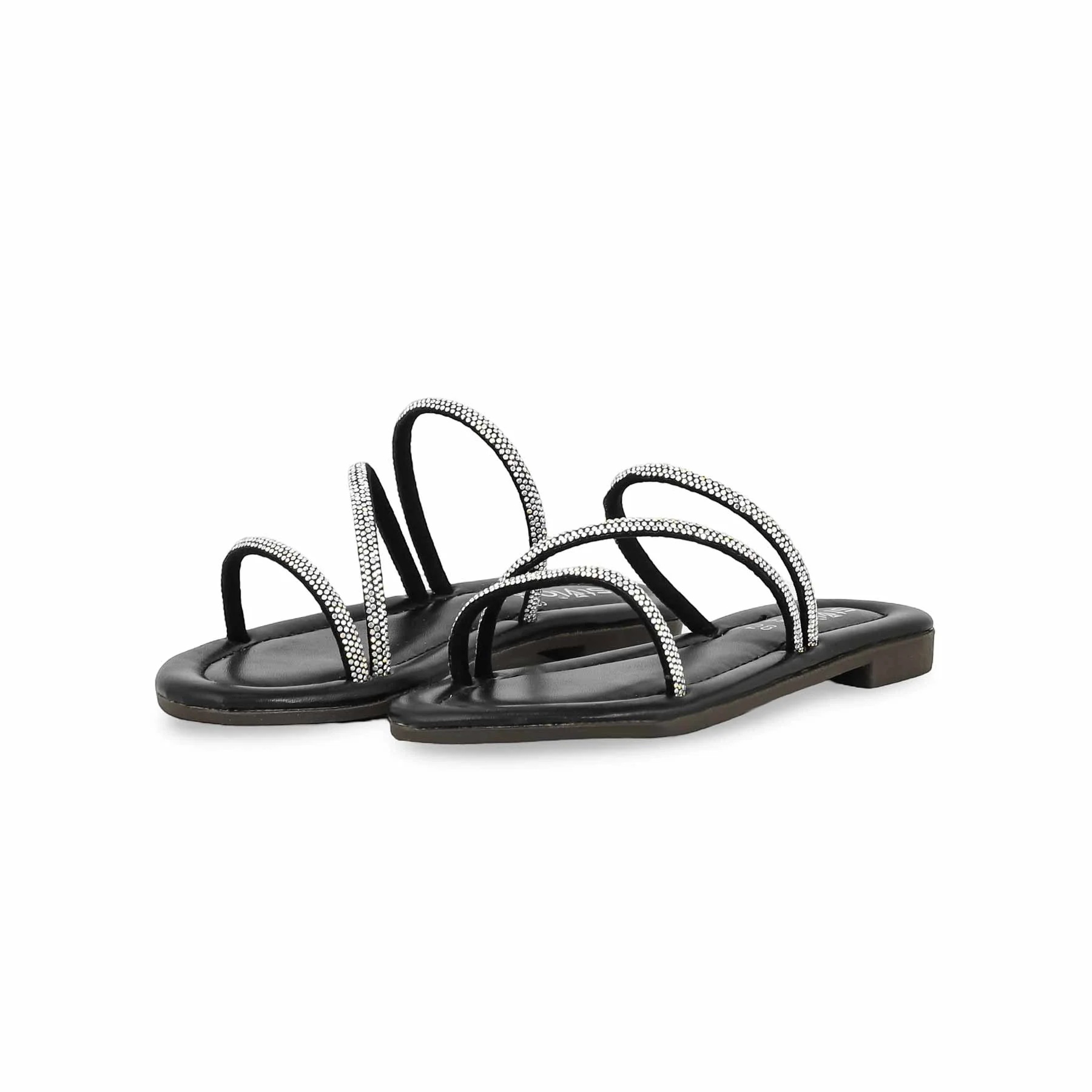 Girls Black Casual Slipper KD5533 - Image 3