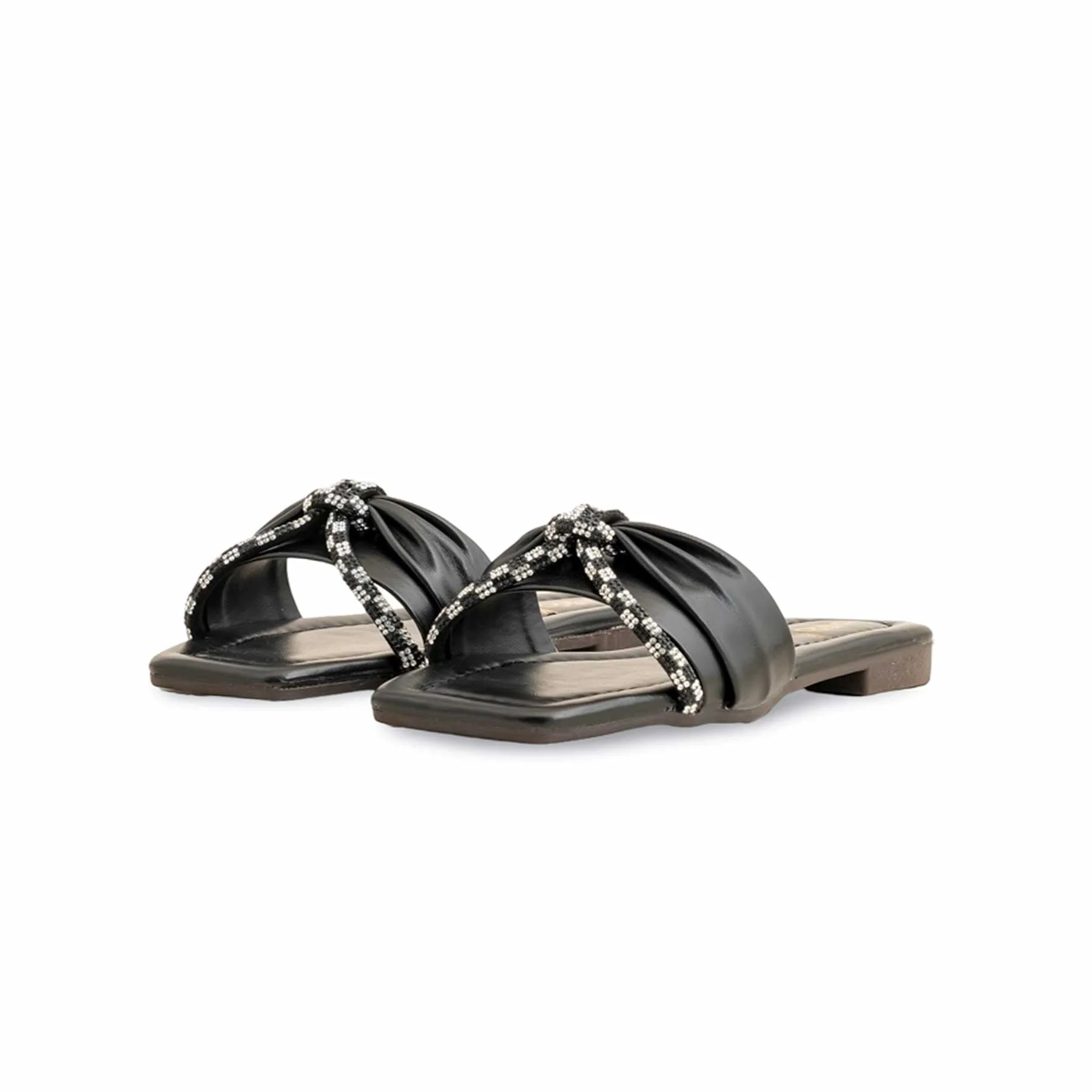 Girls Black Casual Slipper KD5556 - Image 3