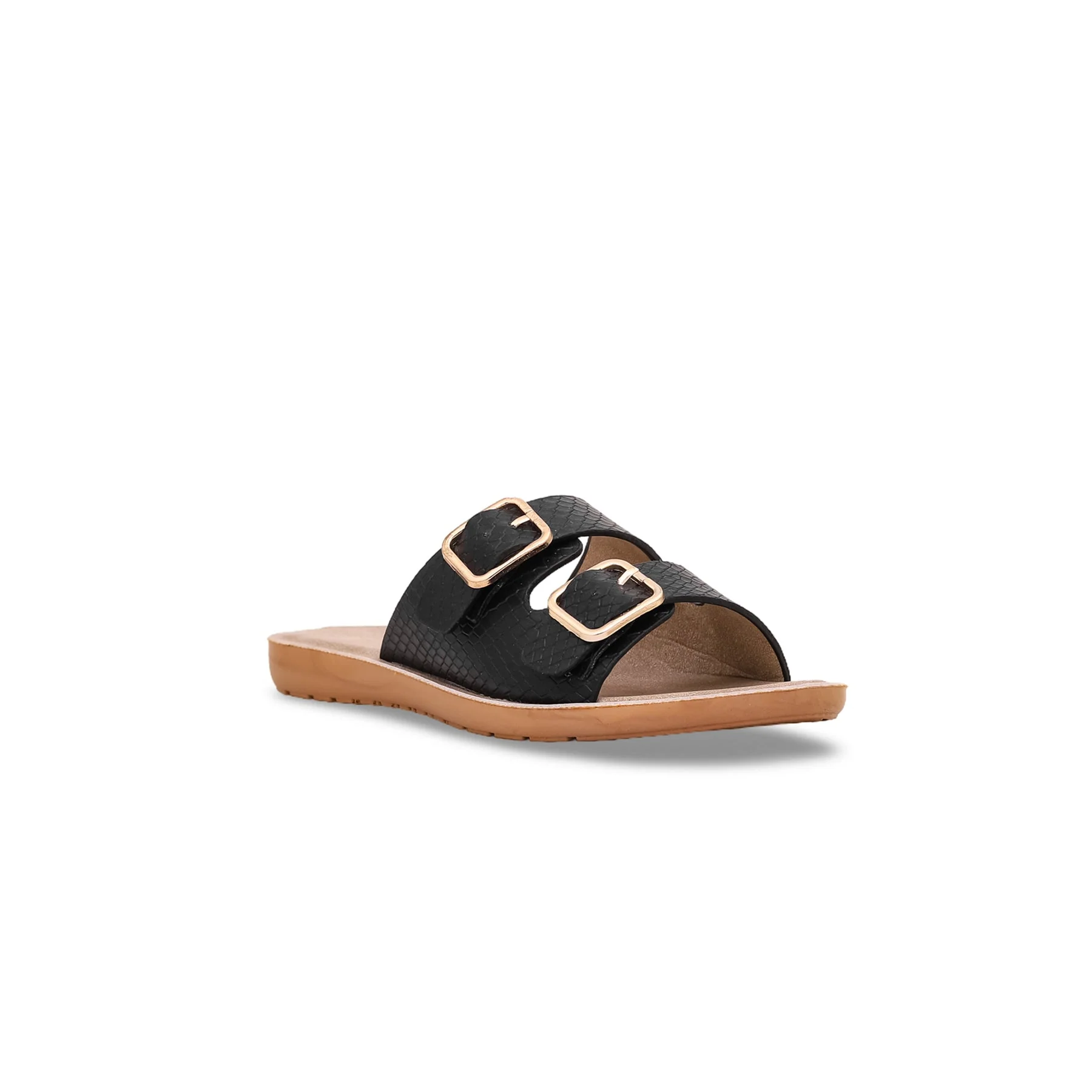 Girls Black Casual Slipper KD9693 - Image 2