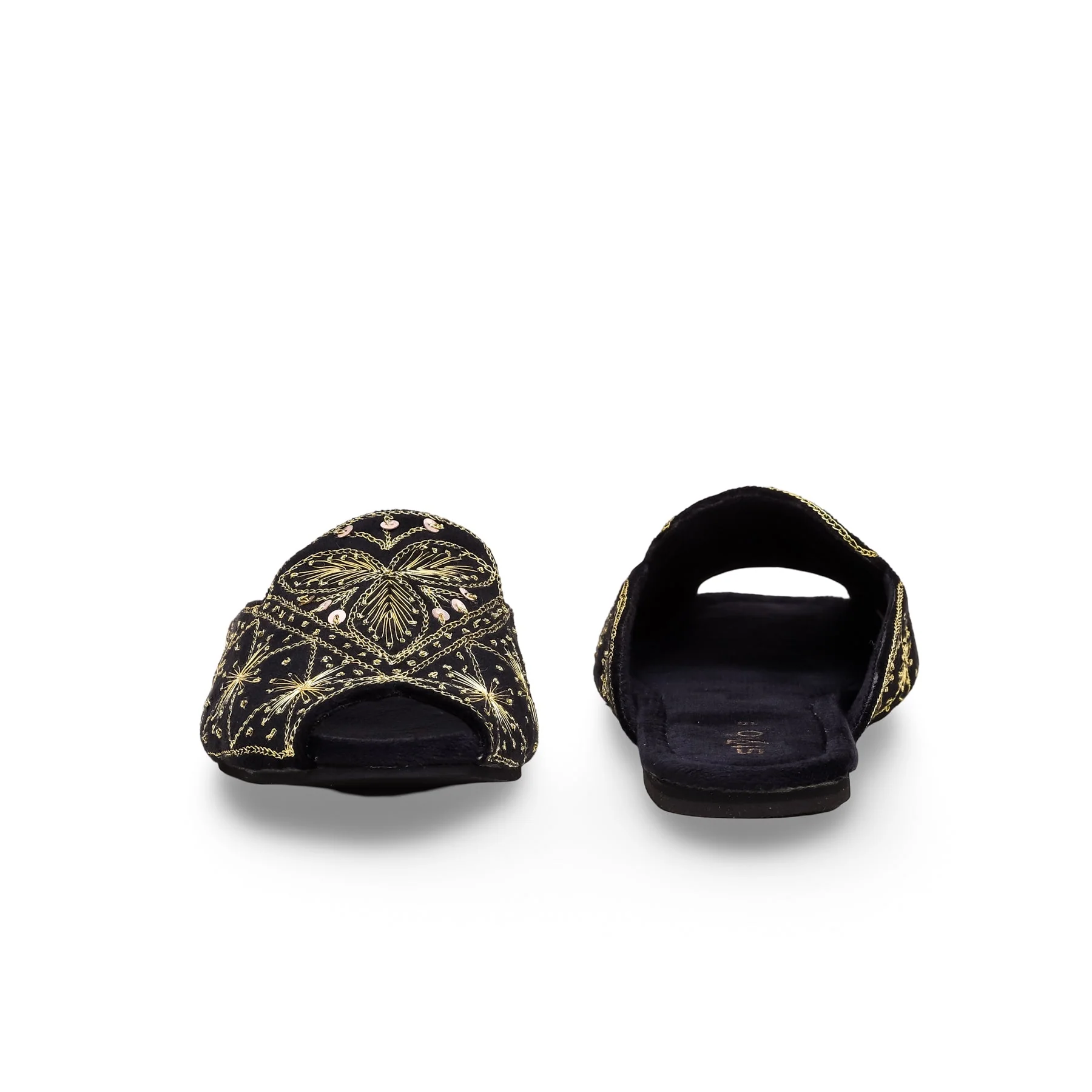 Girls Black Fancy Khussa KD2244 - Image 3