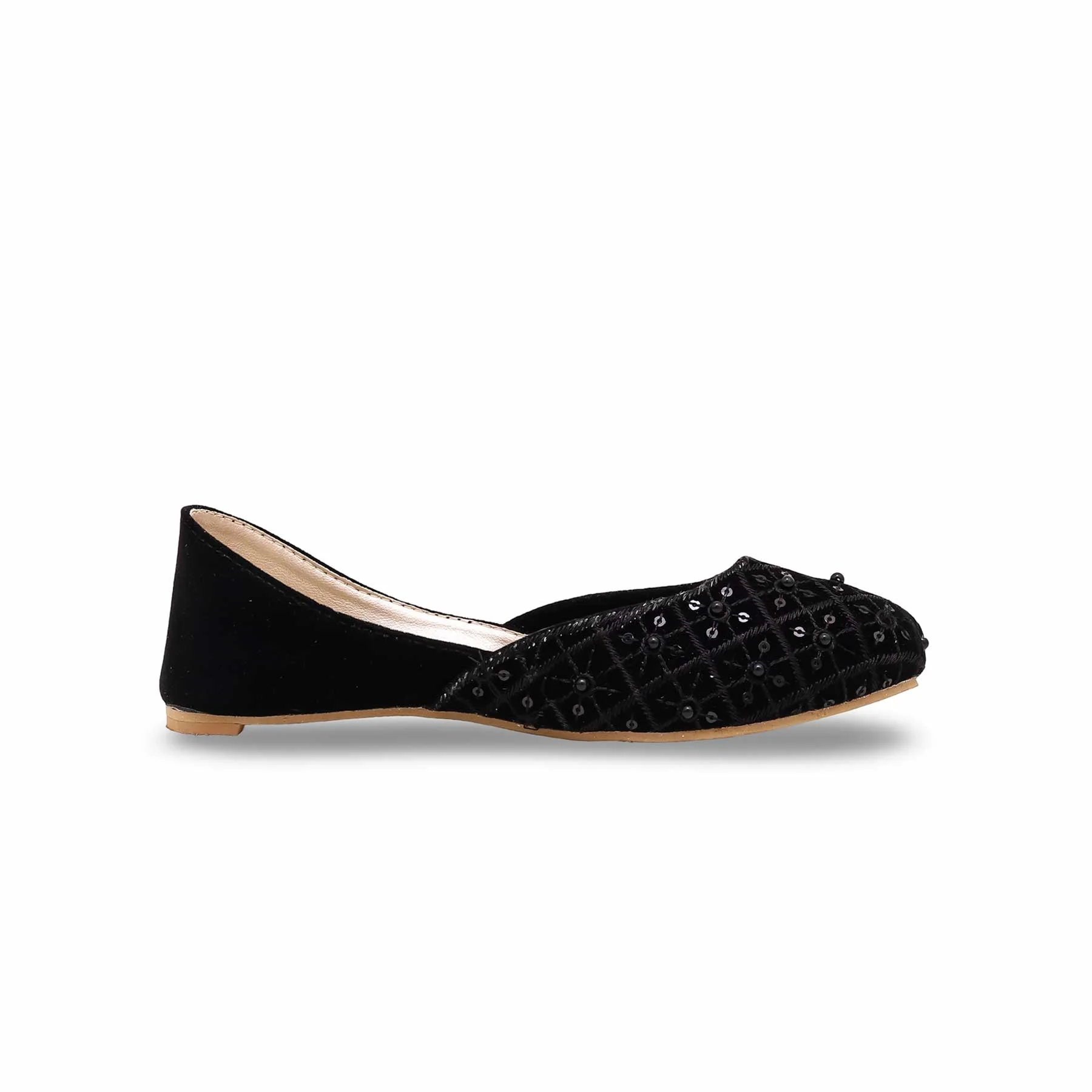 Girls Black Fancy Khussa KD2280 - Image 2
