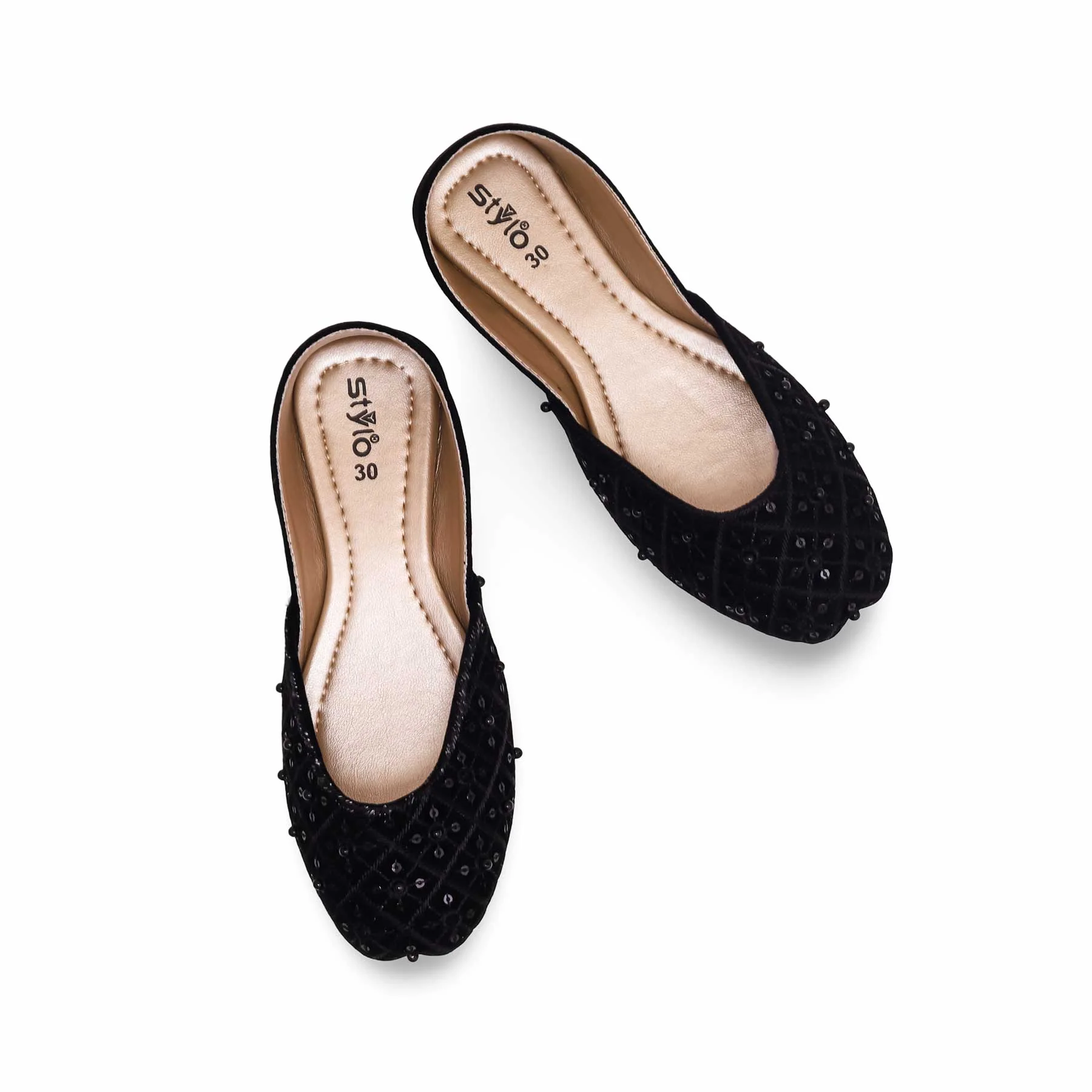Girls Black Fancy Khussa KD2280 - Image 5