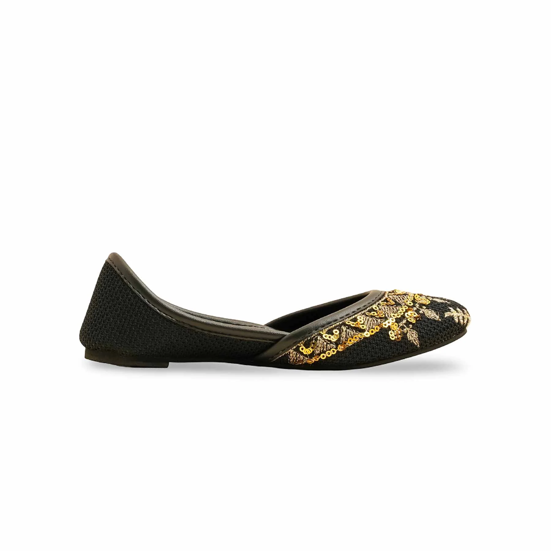 Girls Black Fancy Khussa KD2451 - Image 2