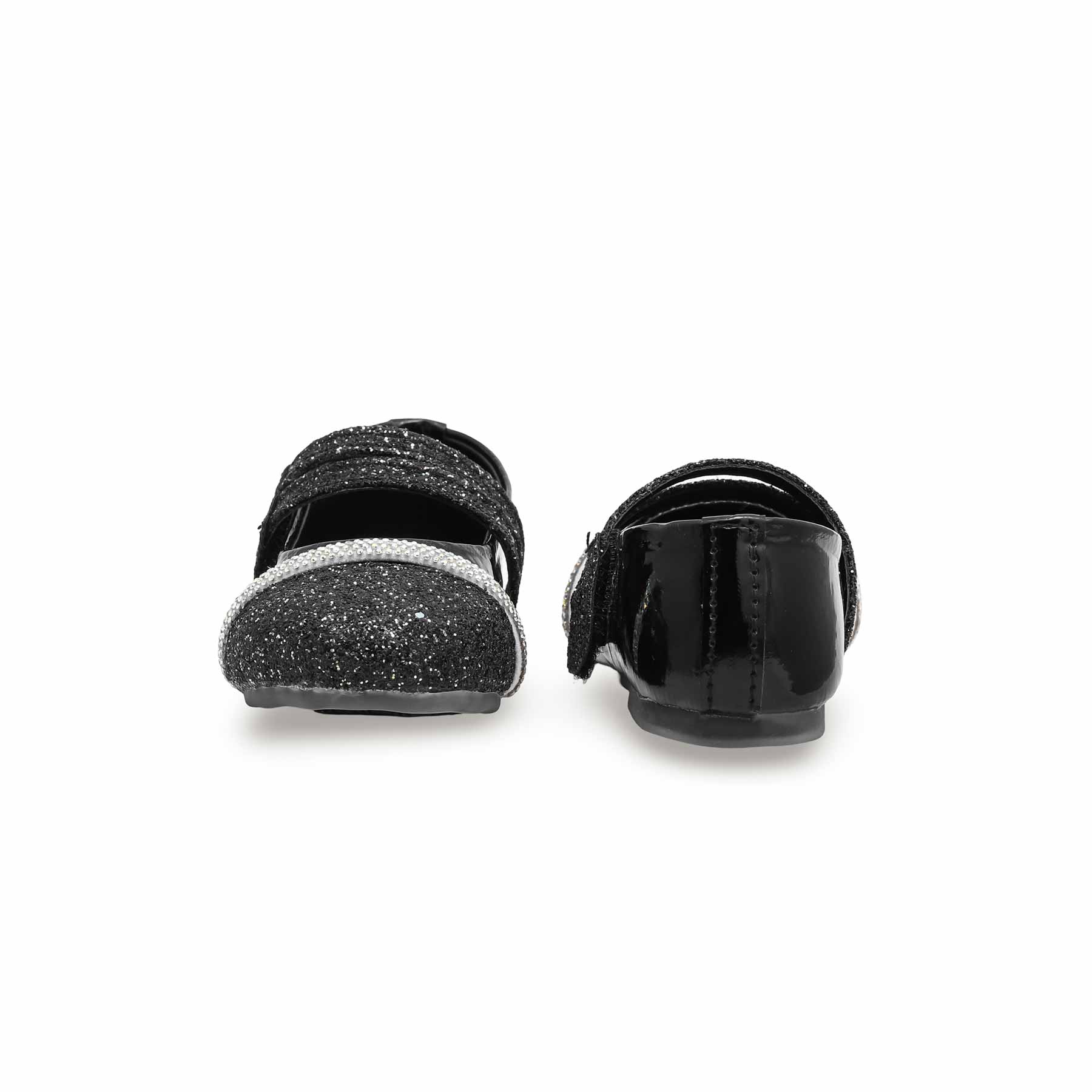 Girls Black Fancy Pumps KD2274 - Image 4
