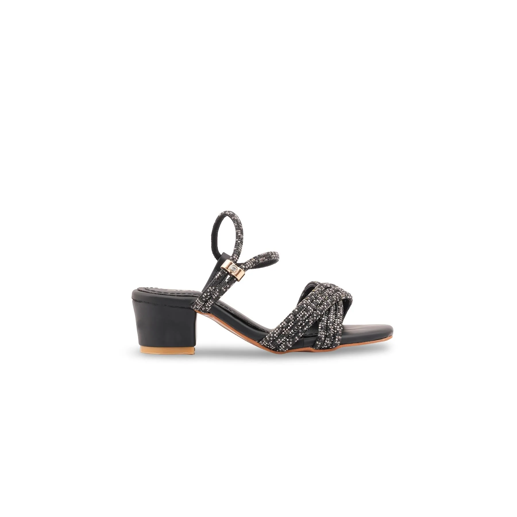 Girls Black Fancy Sandal KD5868 - Image 2