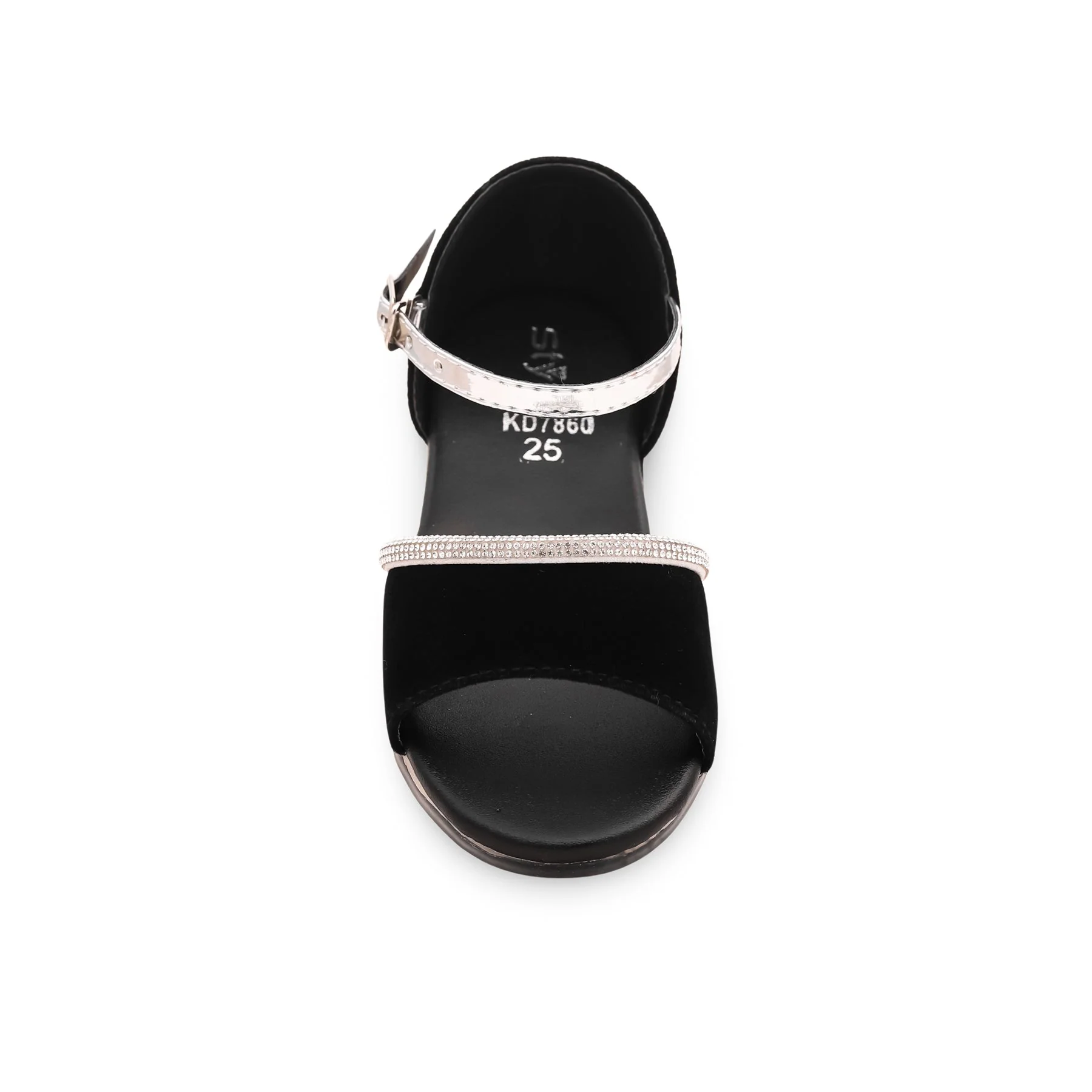 Girls Black Fancy Sandal KD7860 - Image 3
