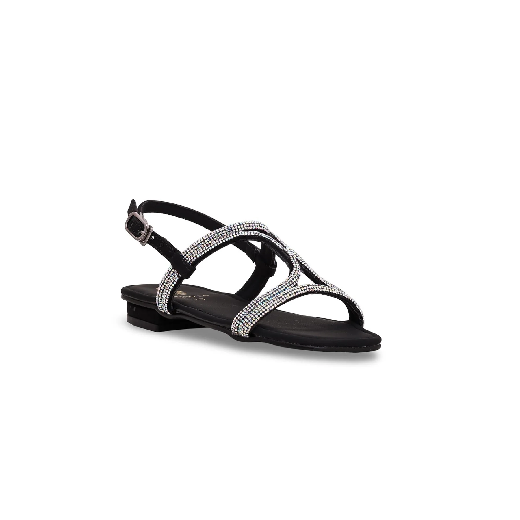 Girls Black Fancy Sandal KD9755 - Image 2
