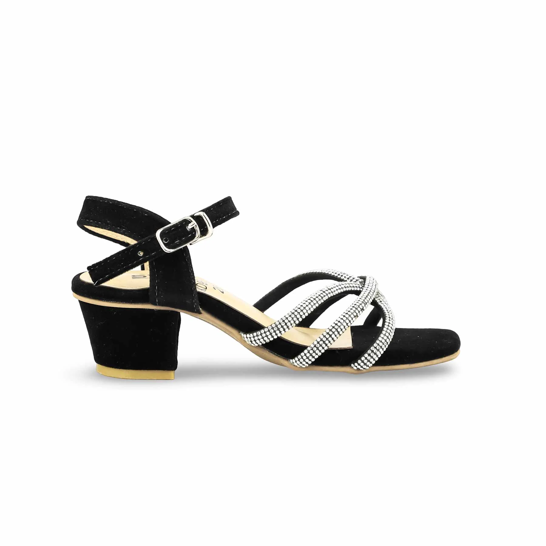 Girls Black Fancy Sandal KD9893 - Image 2