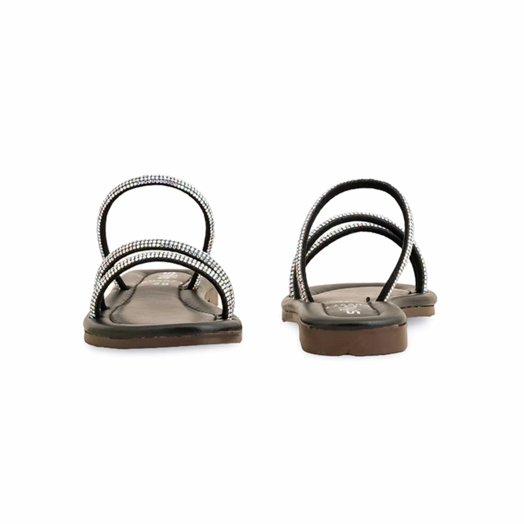 Girls Black Fancy Slipper KD5577 - Image 4