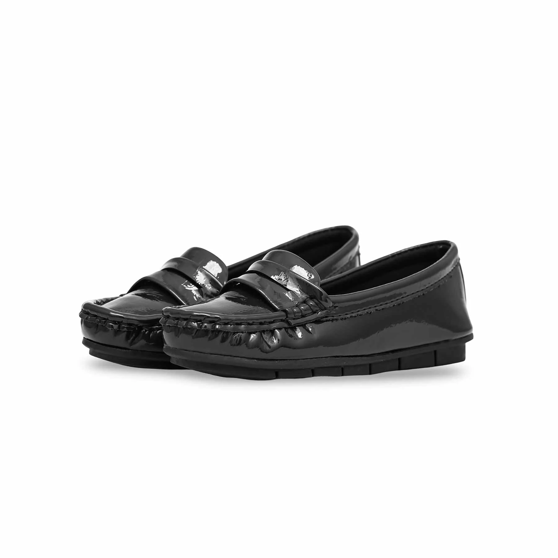 Girls Black Formal Moccasin KD2296 - Image 3