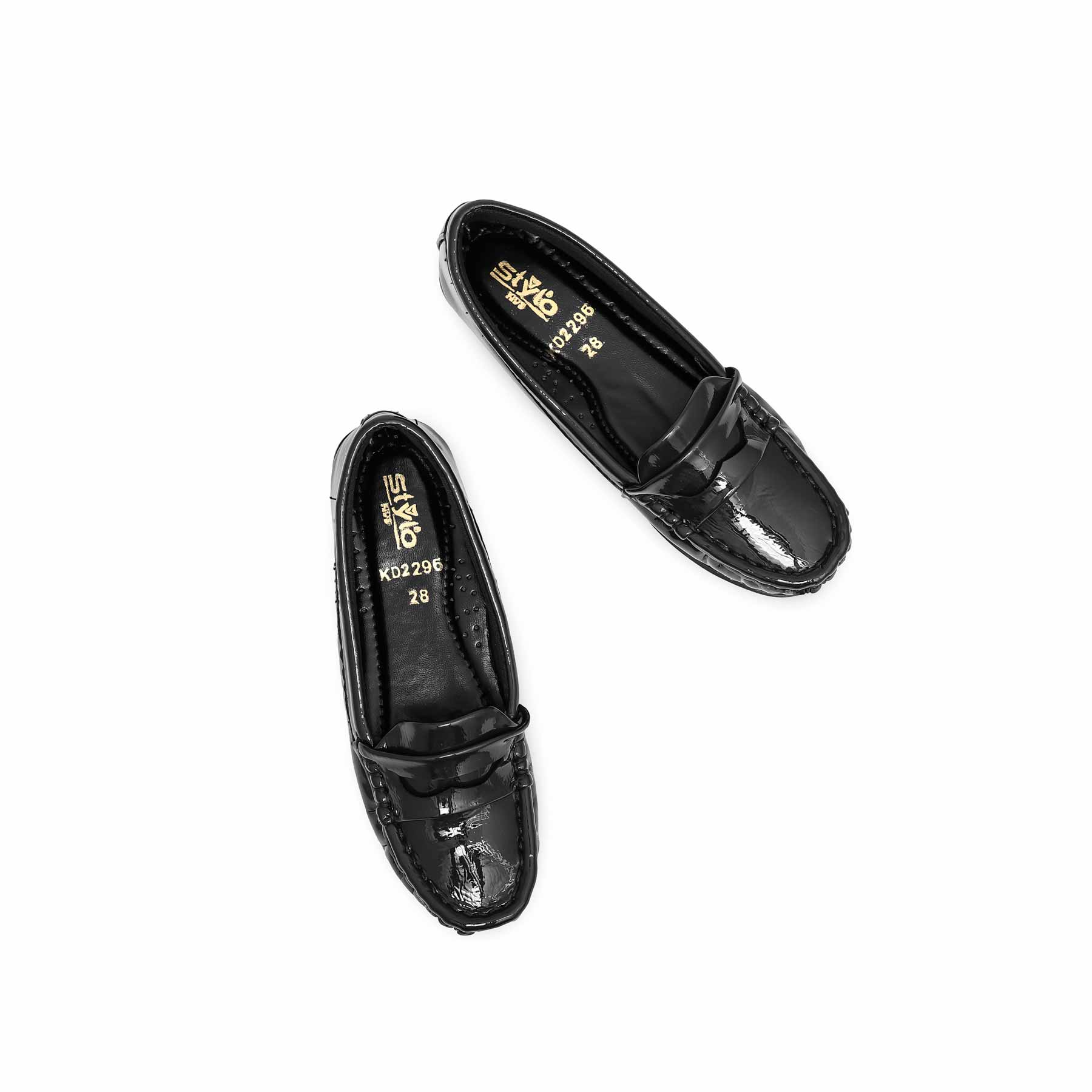 Girls Black Formal Moccasin KD2296 - Image 5