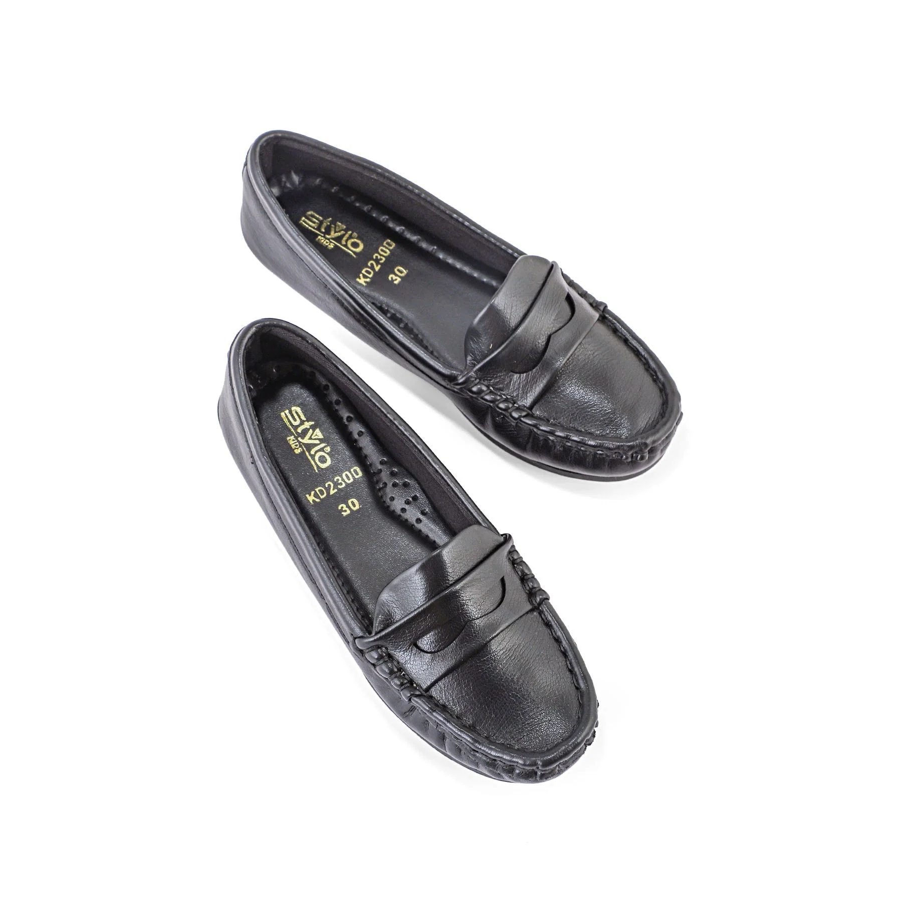 Girls Black Formal Moccasin KD2300 - Image 4
