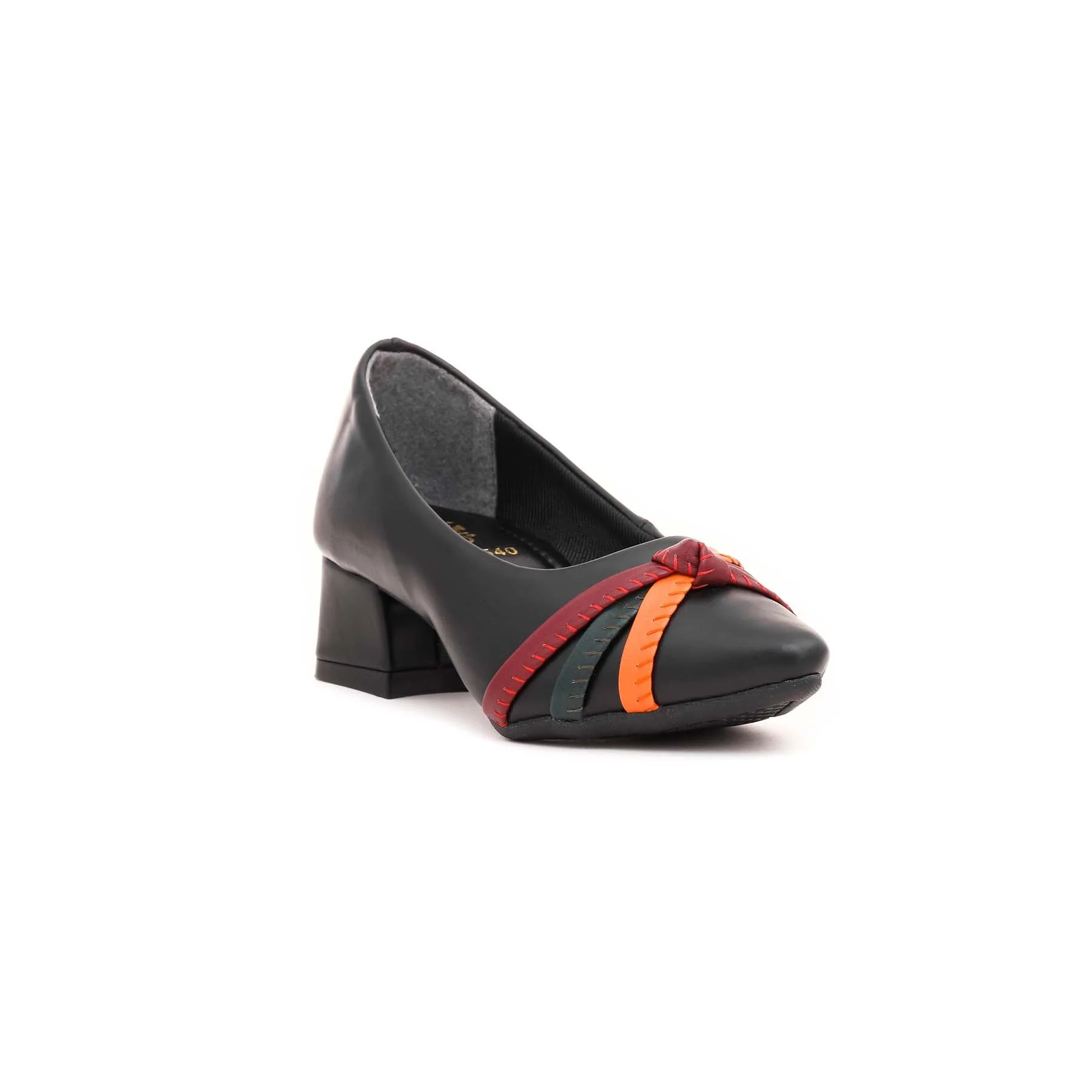 Girls Black Formal Pumps KD0540 - Image 2