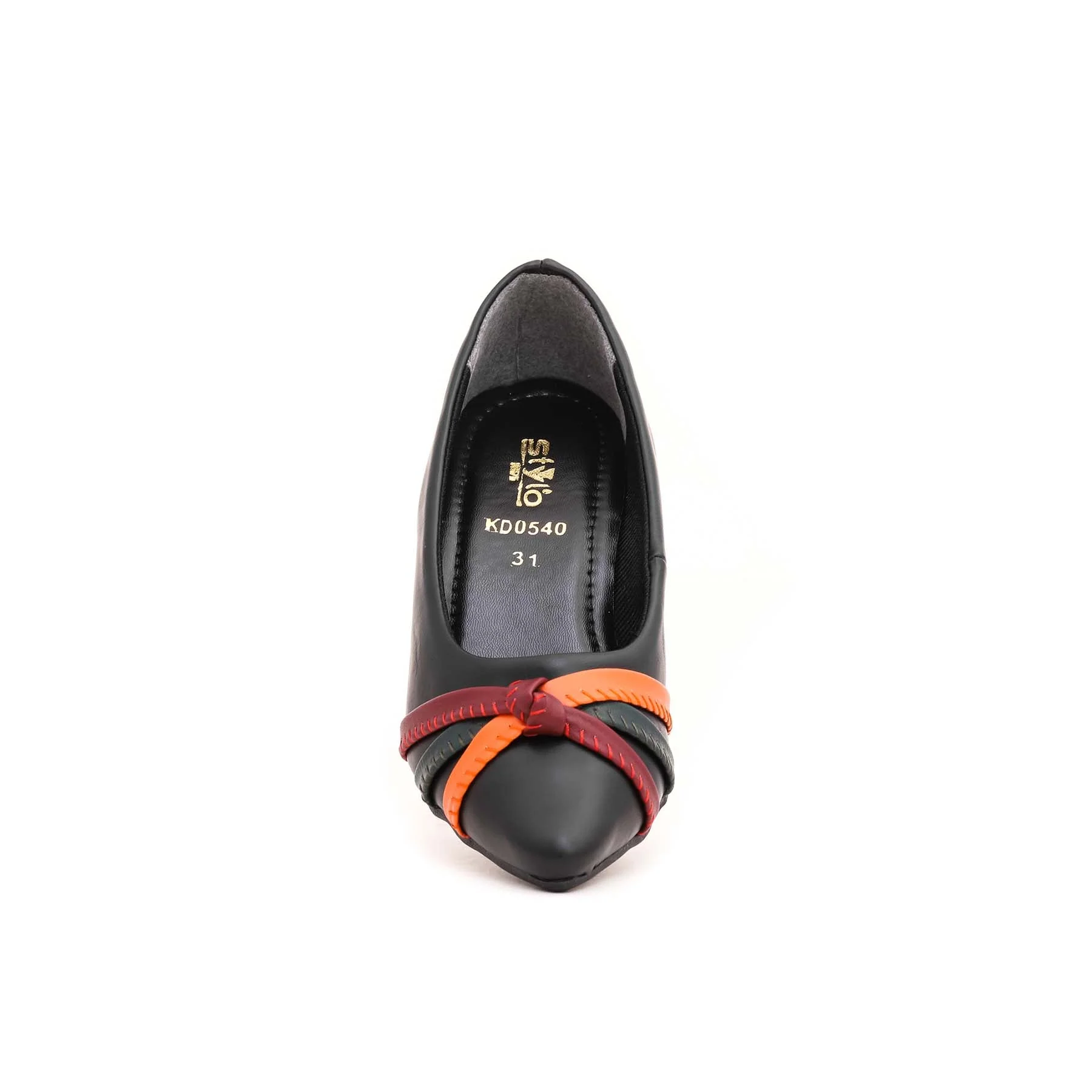 Girls Black Formal Pumps KD0540 - Image 3