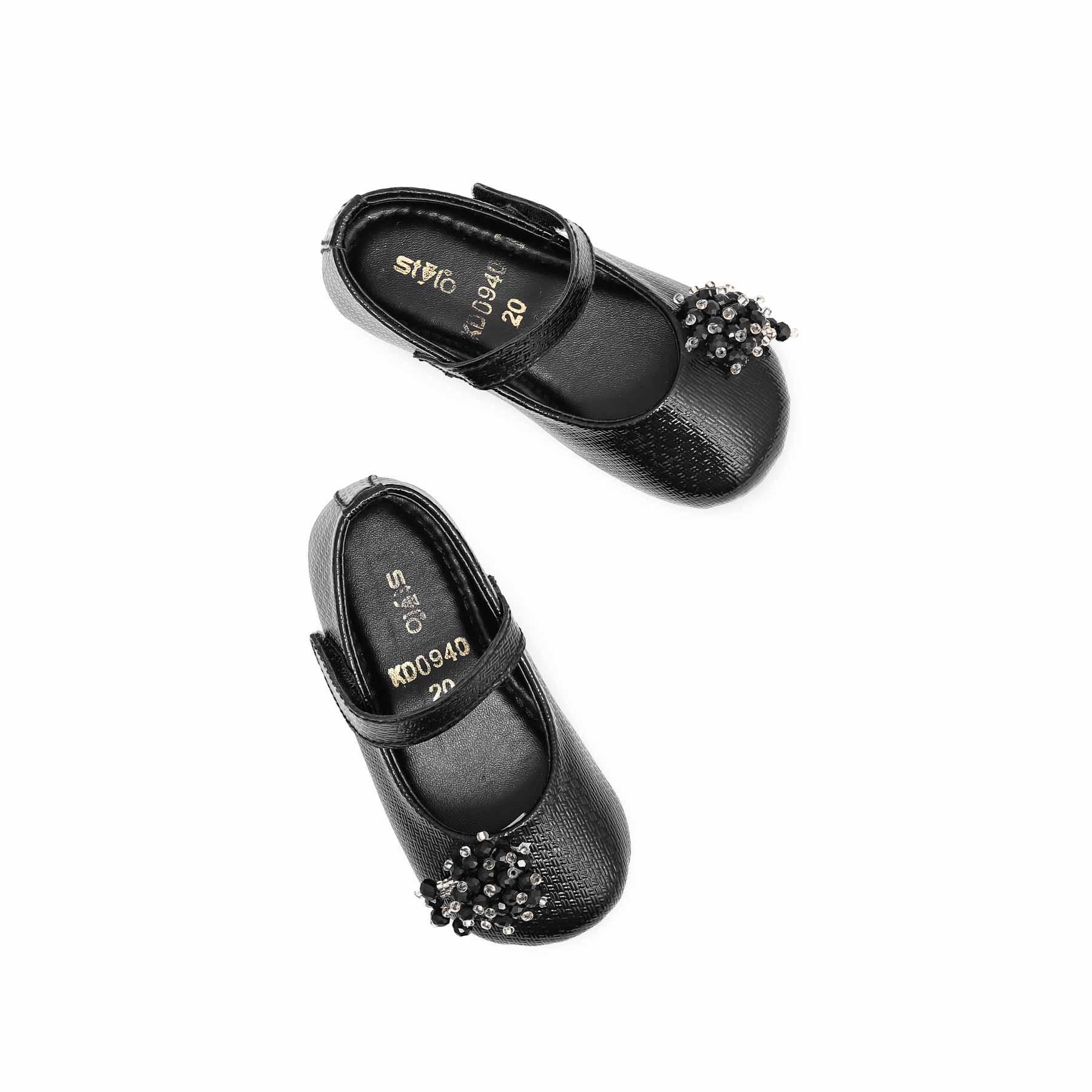 Girls Black Formal Pumps KD0940 - Image 4