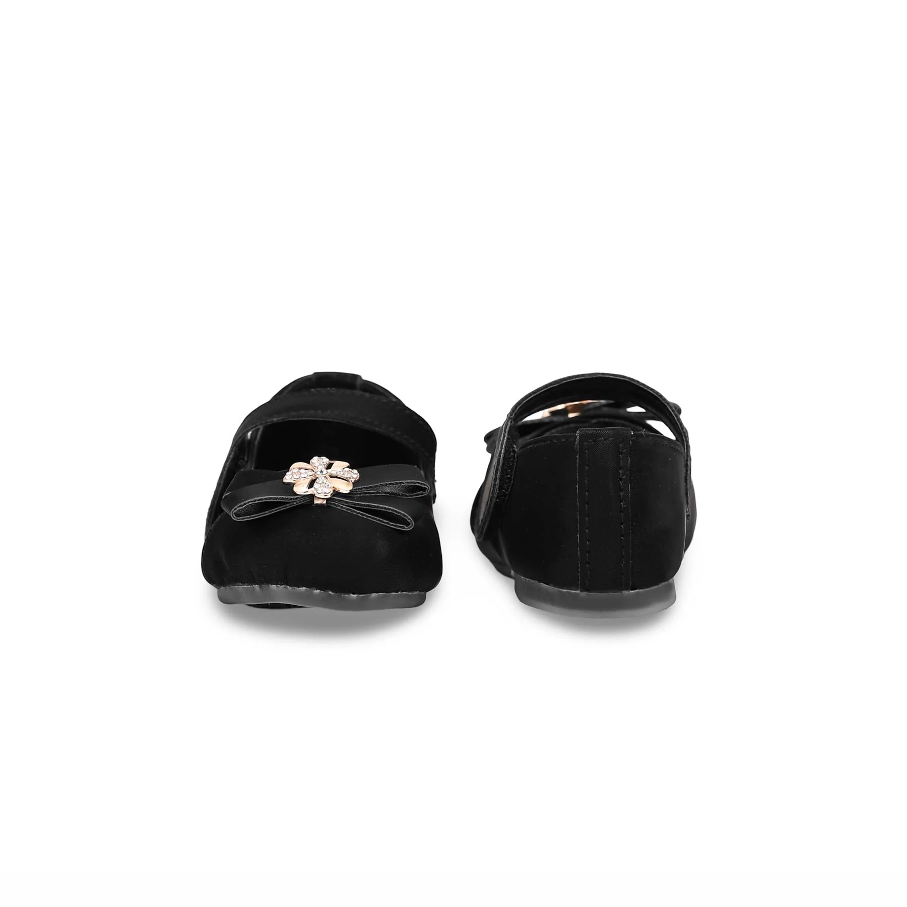 Girls Black Formal Pumps KD0941 - Image 3