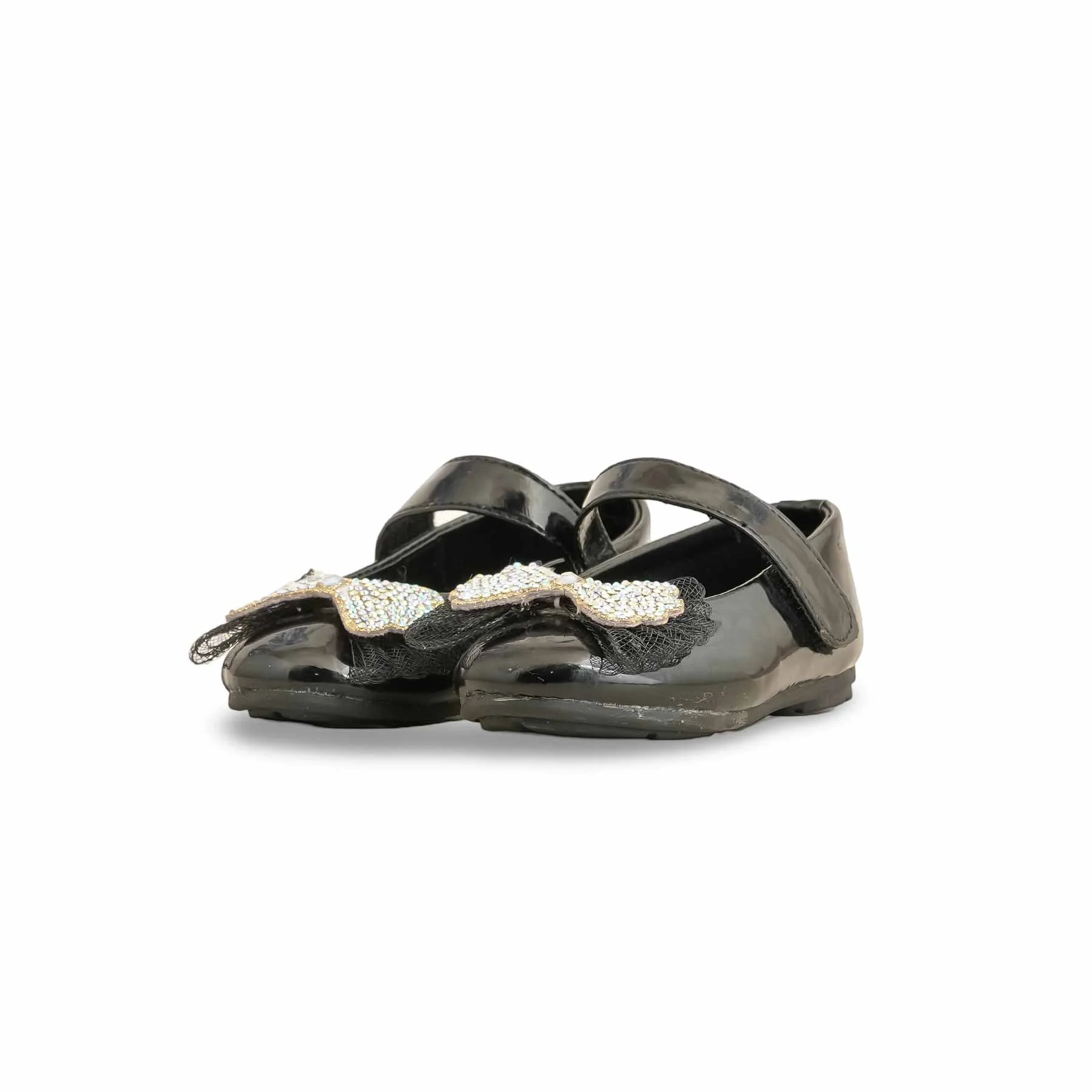 Girls Black Formal Pumps KD2258 - Image 2