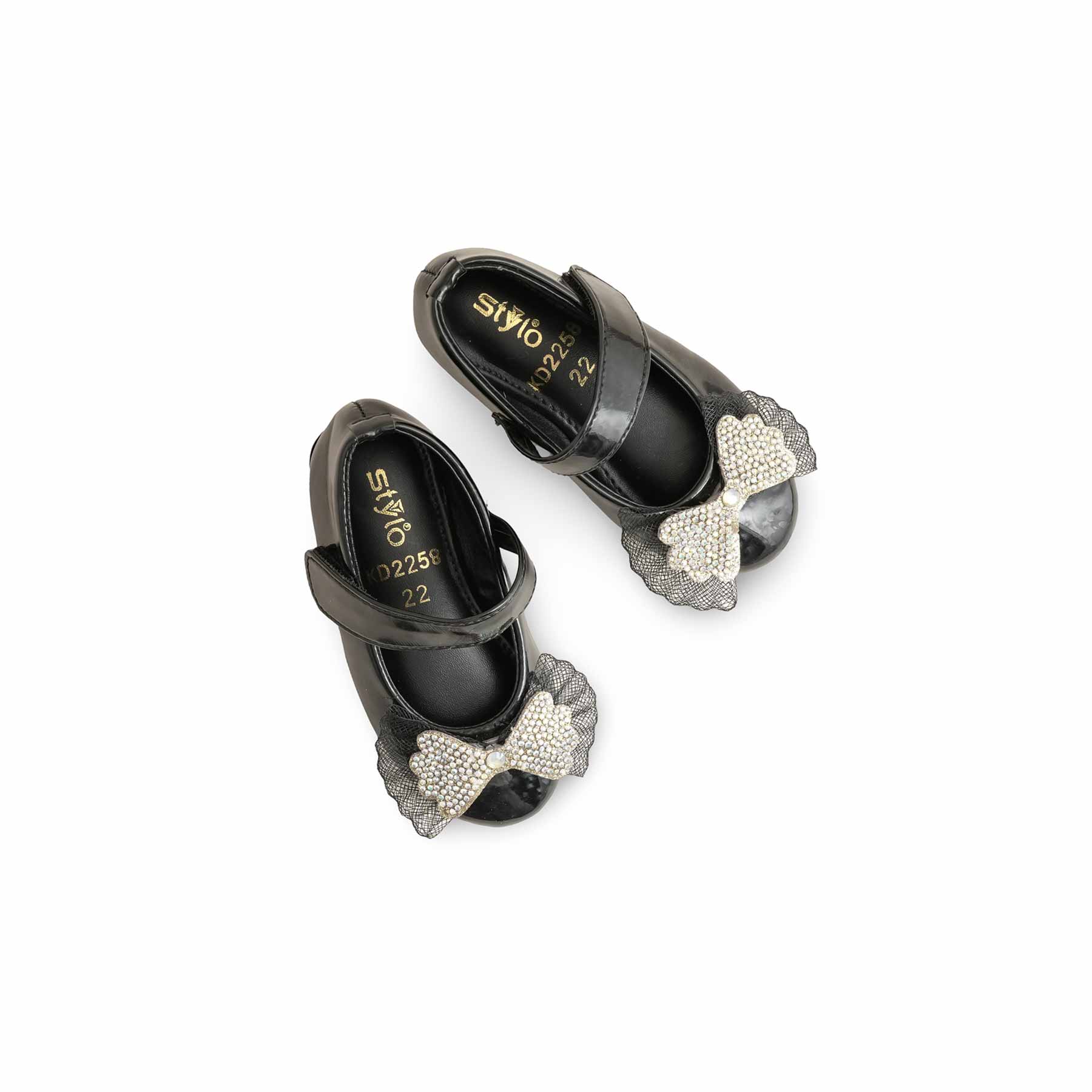 Girls Black Formal Pumps KD2258 - Image 4