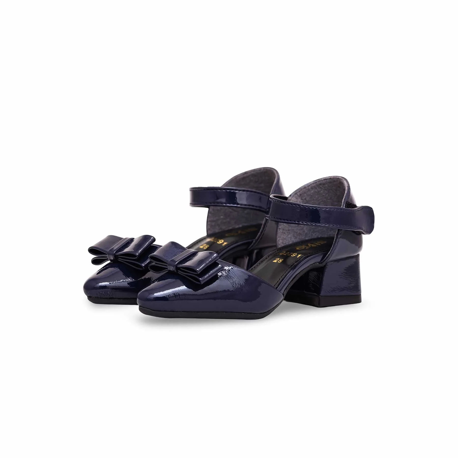 Girls Black Formal Pumps KD2291 - Image 2