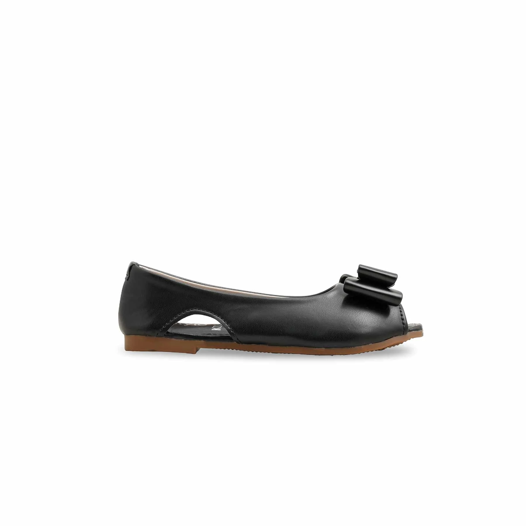 Girls Black Formal Pumps KD2541 - Image 2