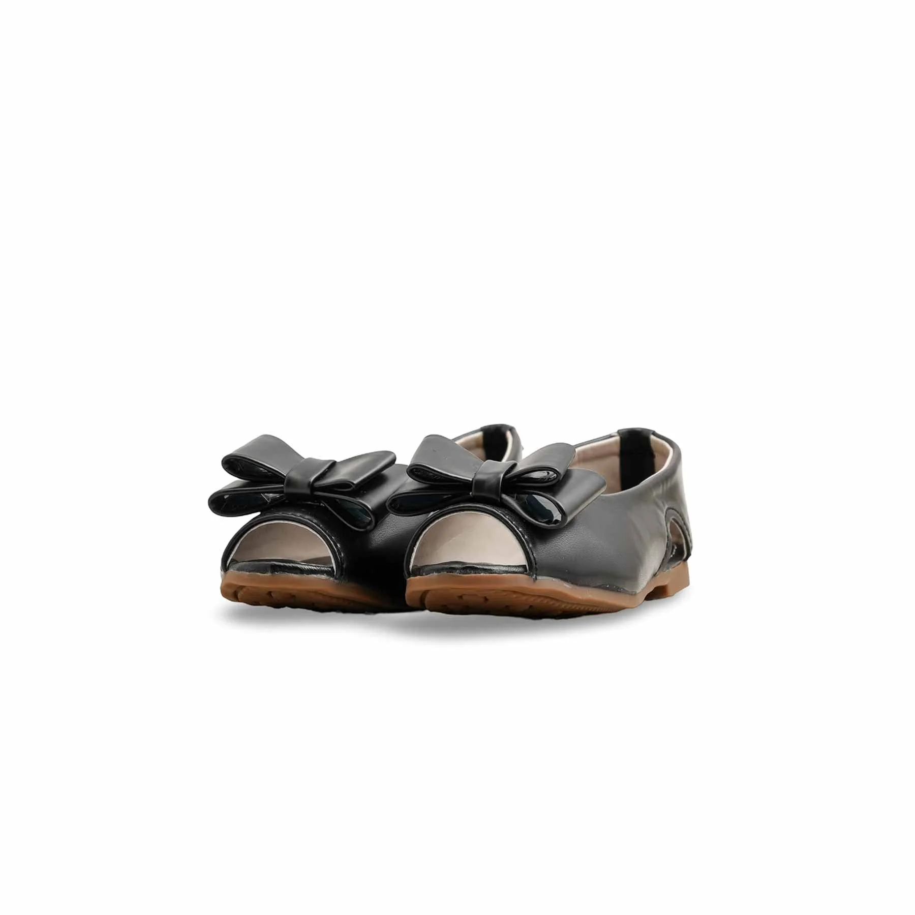 Girls Black Formal Pumps KD2541 - Image 3