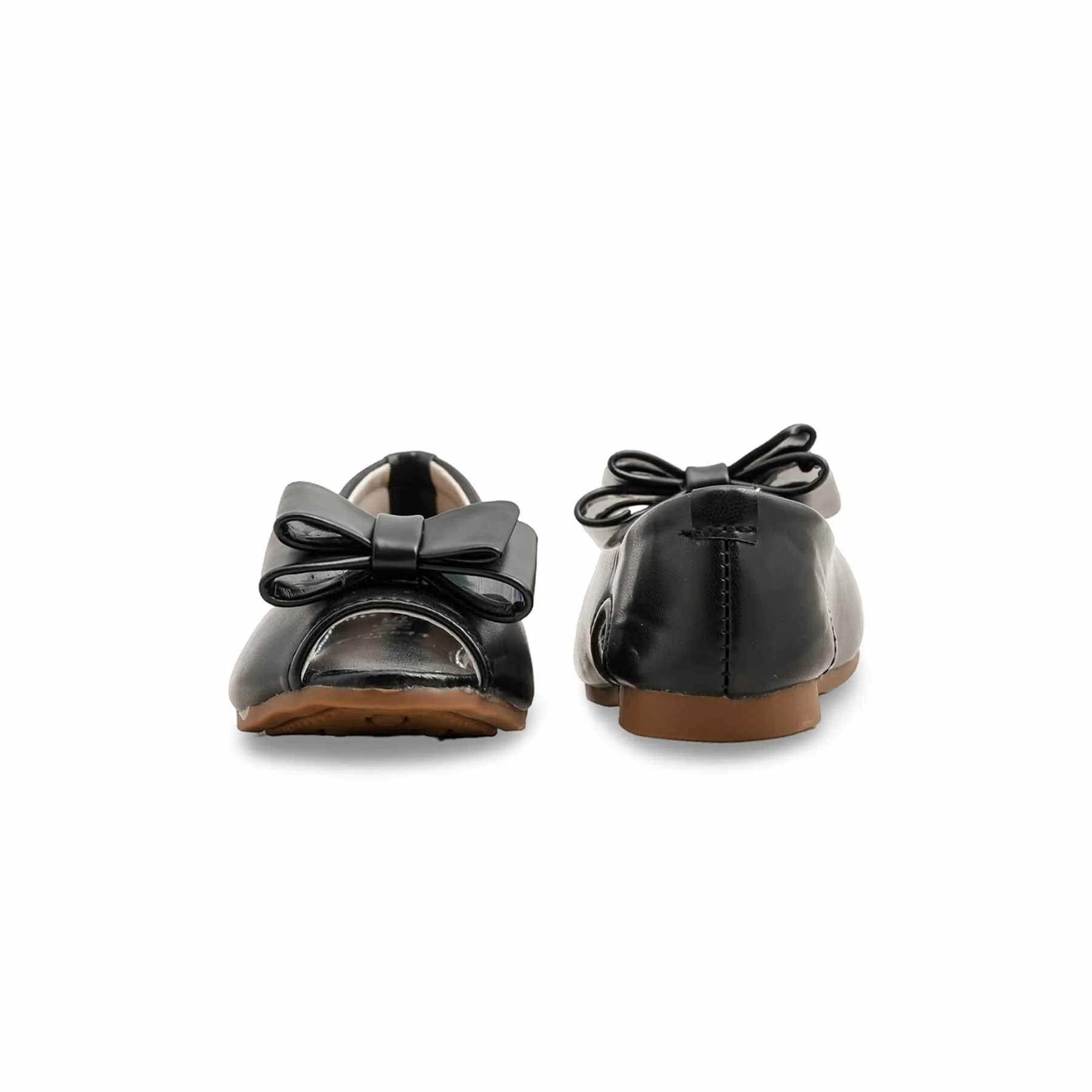 Girls Black Formal Pumps KD2541 - Image 4
