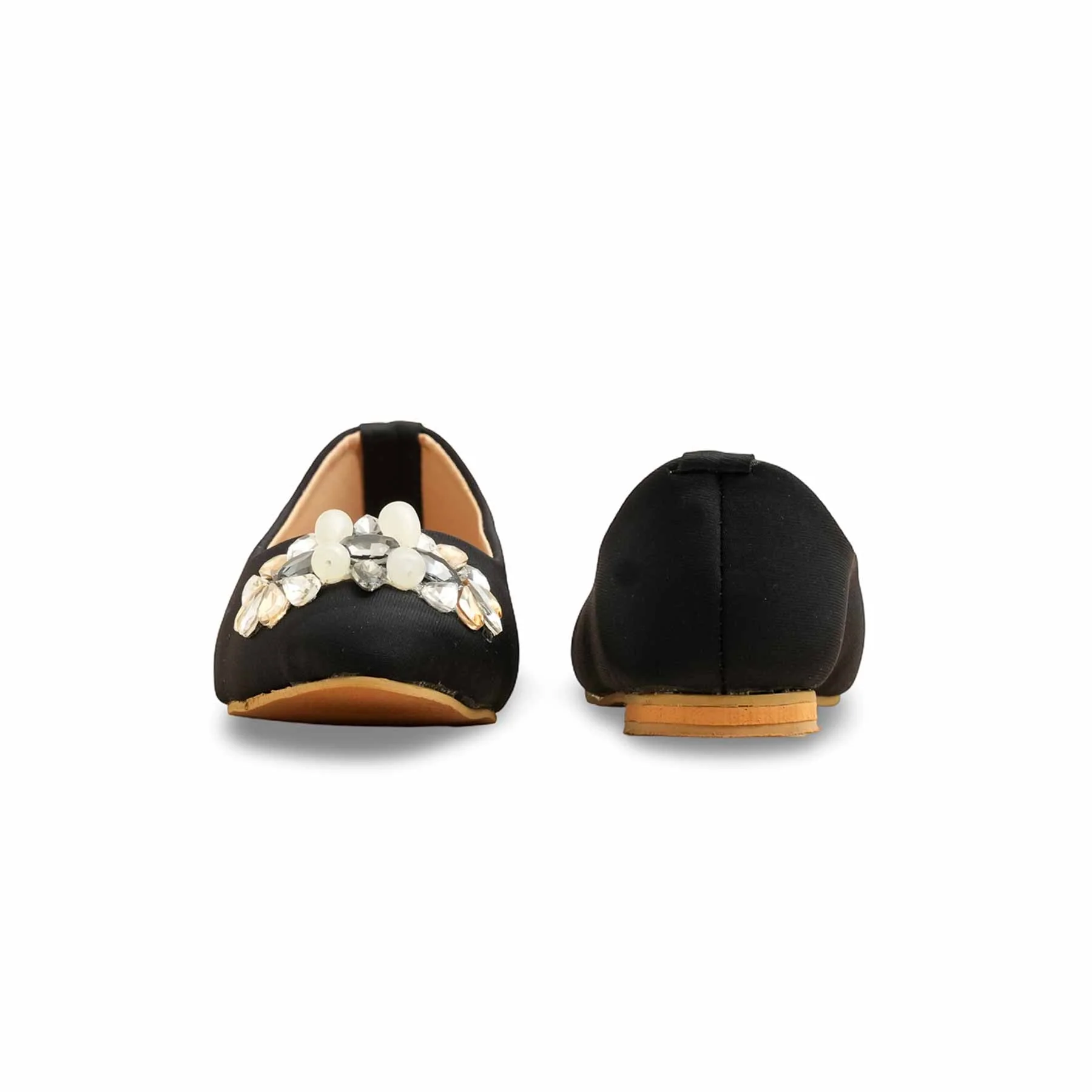 Girls Black Formal Pumps KD2550 - Image 4