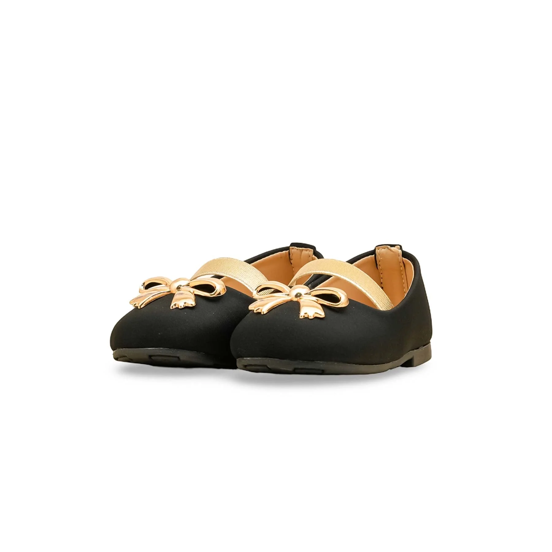 Girls Black Formal Pumps KD2584 - Image 3