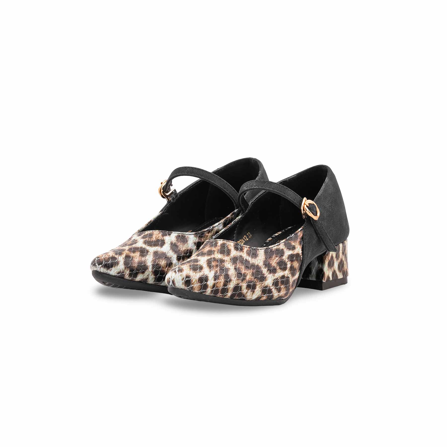 Girls Black Formal Pumps KD2612 - Image 3