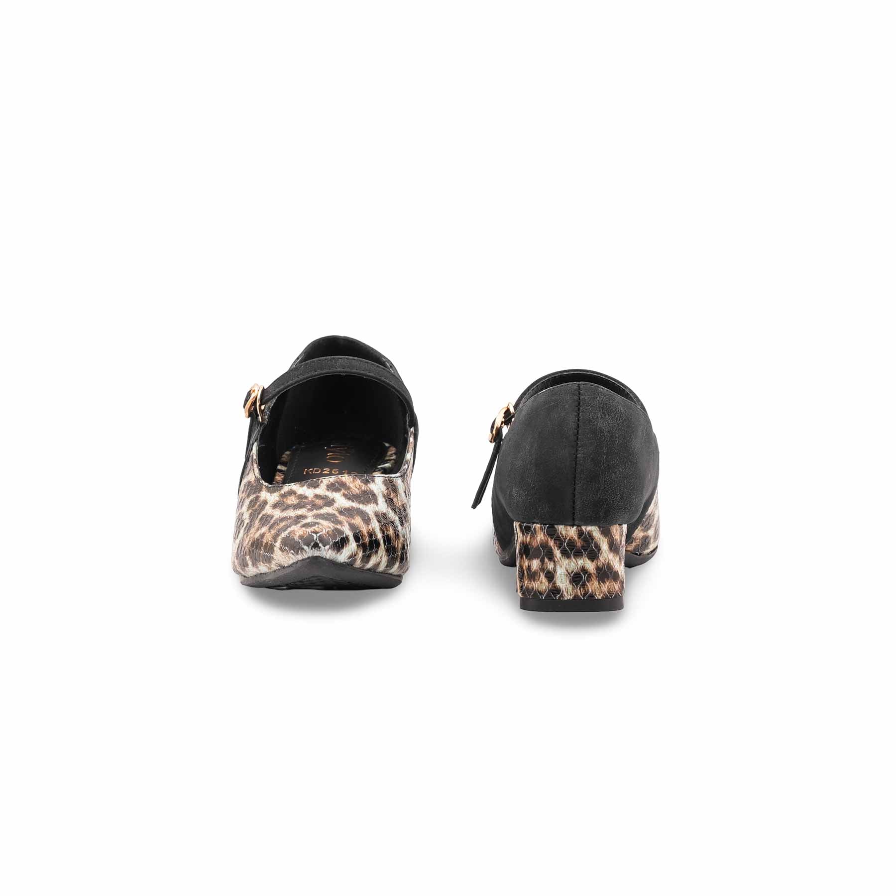 Girls Black Formal Pumps KD2612 - Image 4
