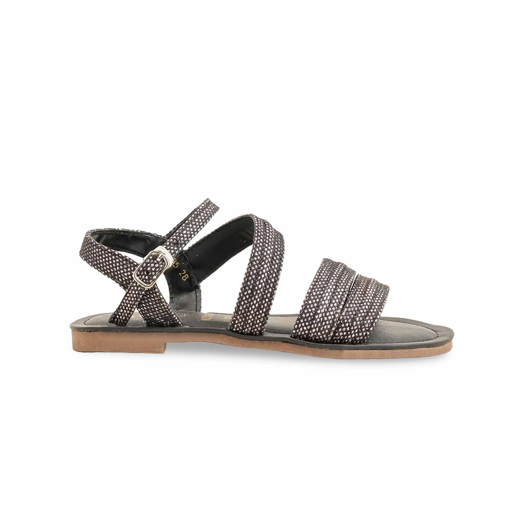 Girls Black Formal Sandal KD5685 - Image 2