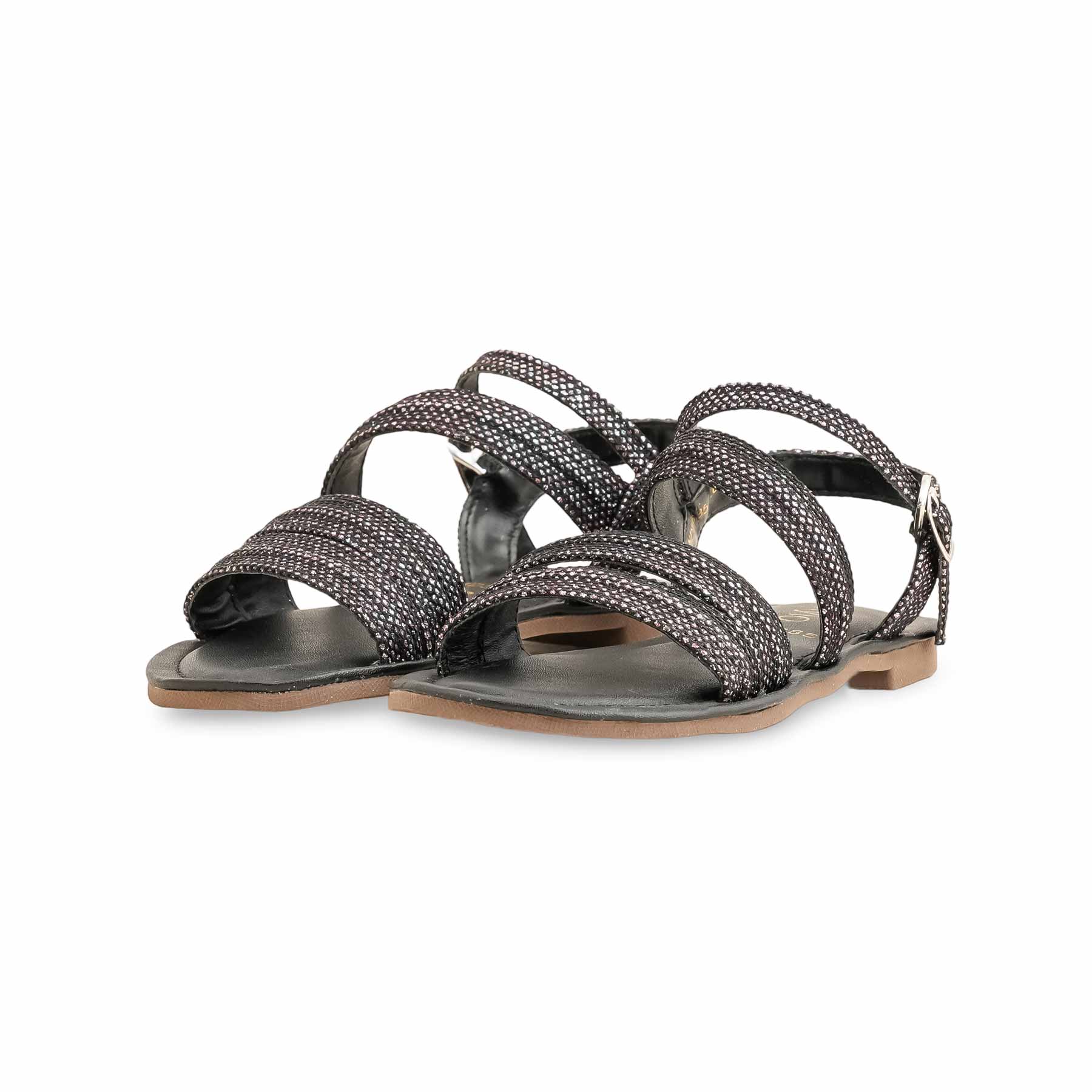 Girls Black Formal Sandal KD5685 - Image 3