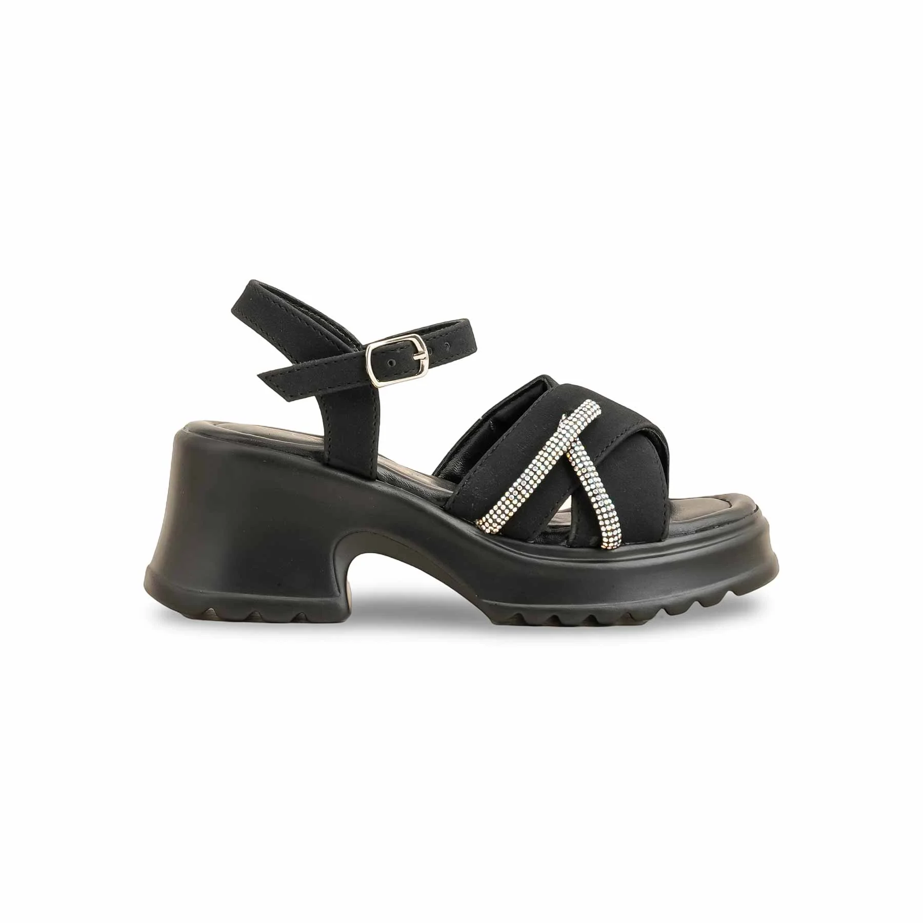 Girls Black Formal Sandal KD5695 - Image 2