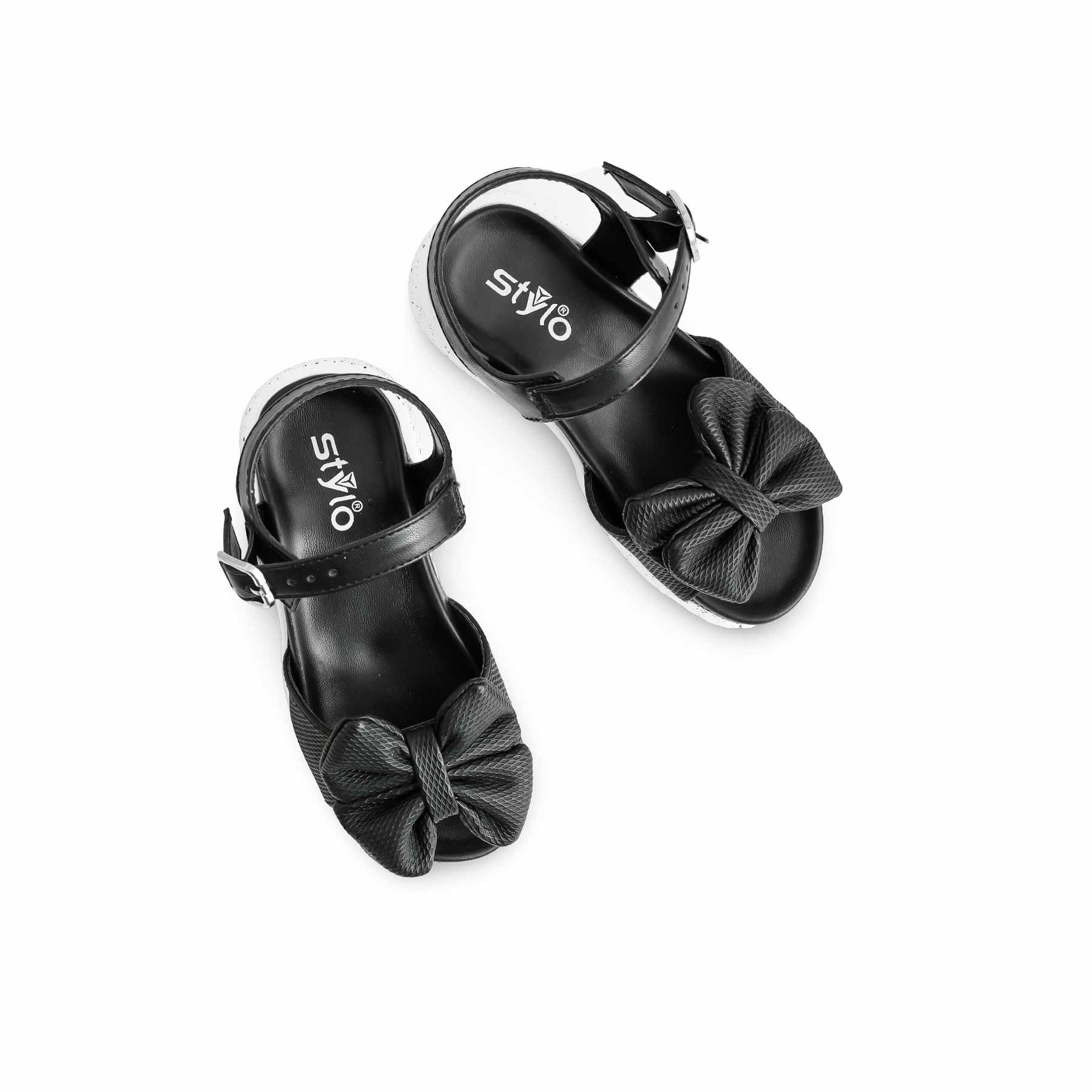 Girls Black Formal Sandal KD5698 - Image 5