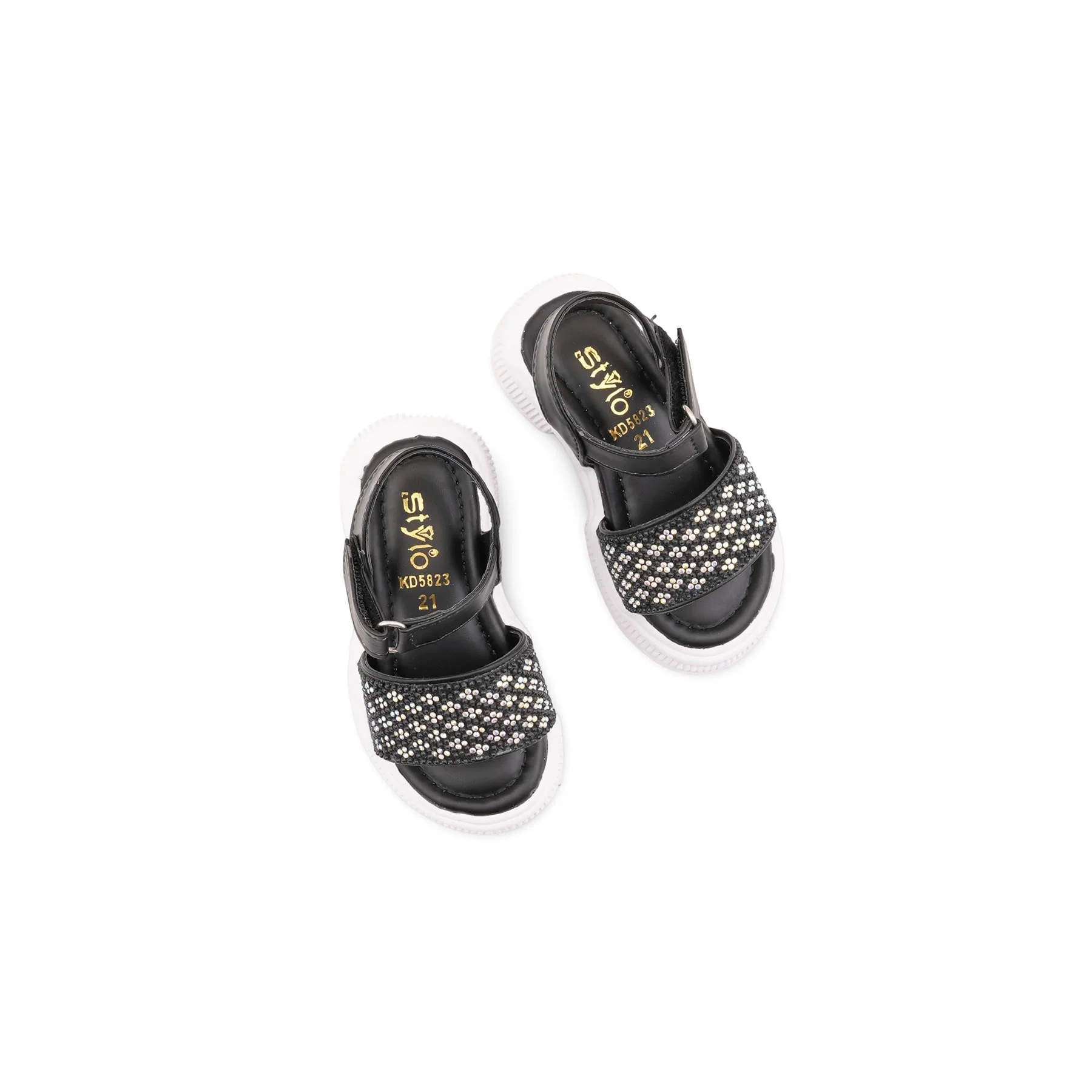 Girls Black Formal Sandal KD5823 - Image 5