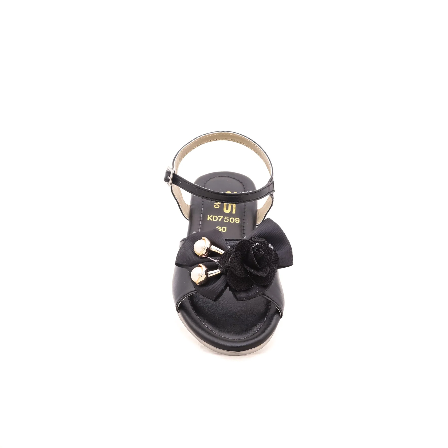 Girls Black Formal Sandal KD7509 - Image 3