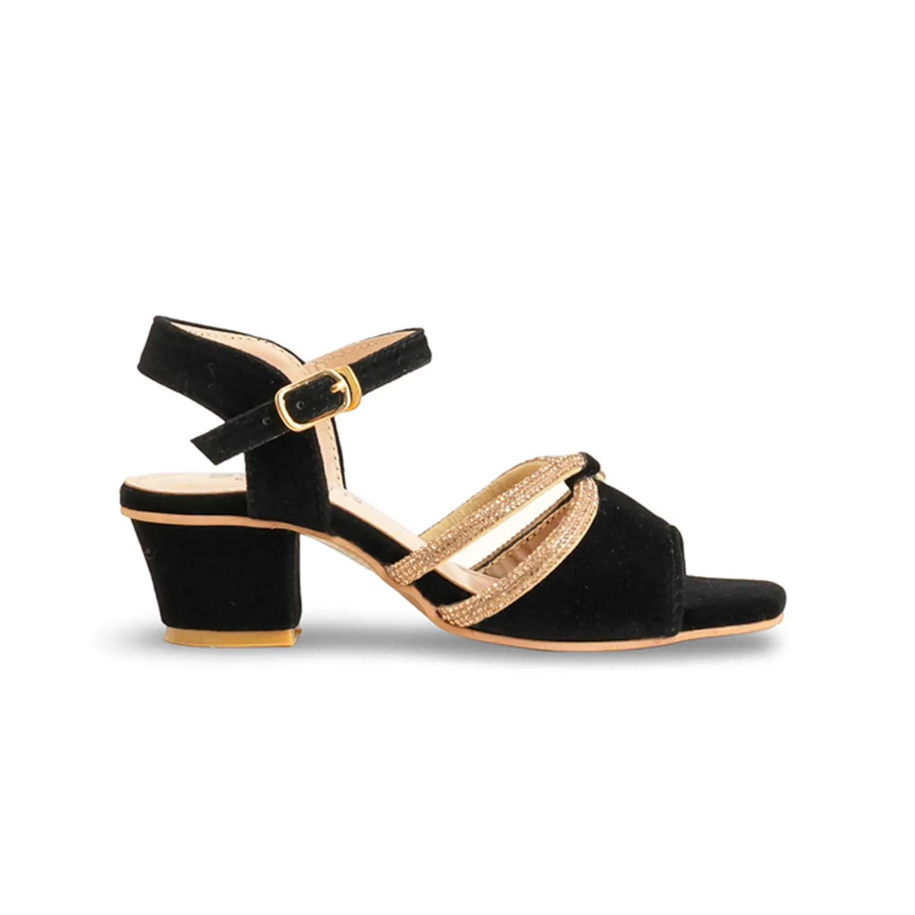 Girls Black Formal Sandal KD9892 - Image 2